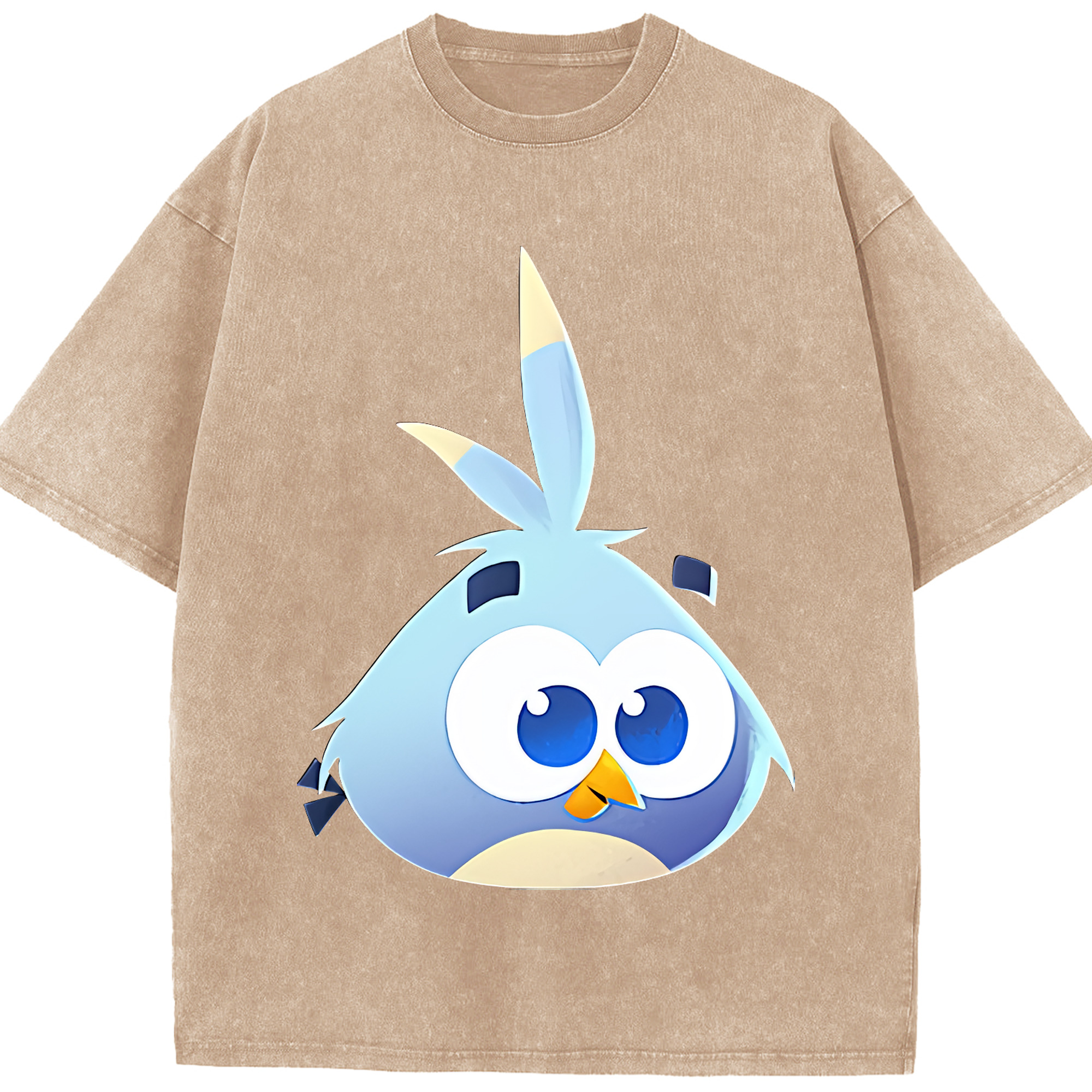 （画像用） Angry Birds アングリーバード 綿100% ヴィンテージ風 半袖Tシャツ（フロントプリント）