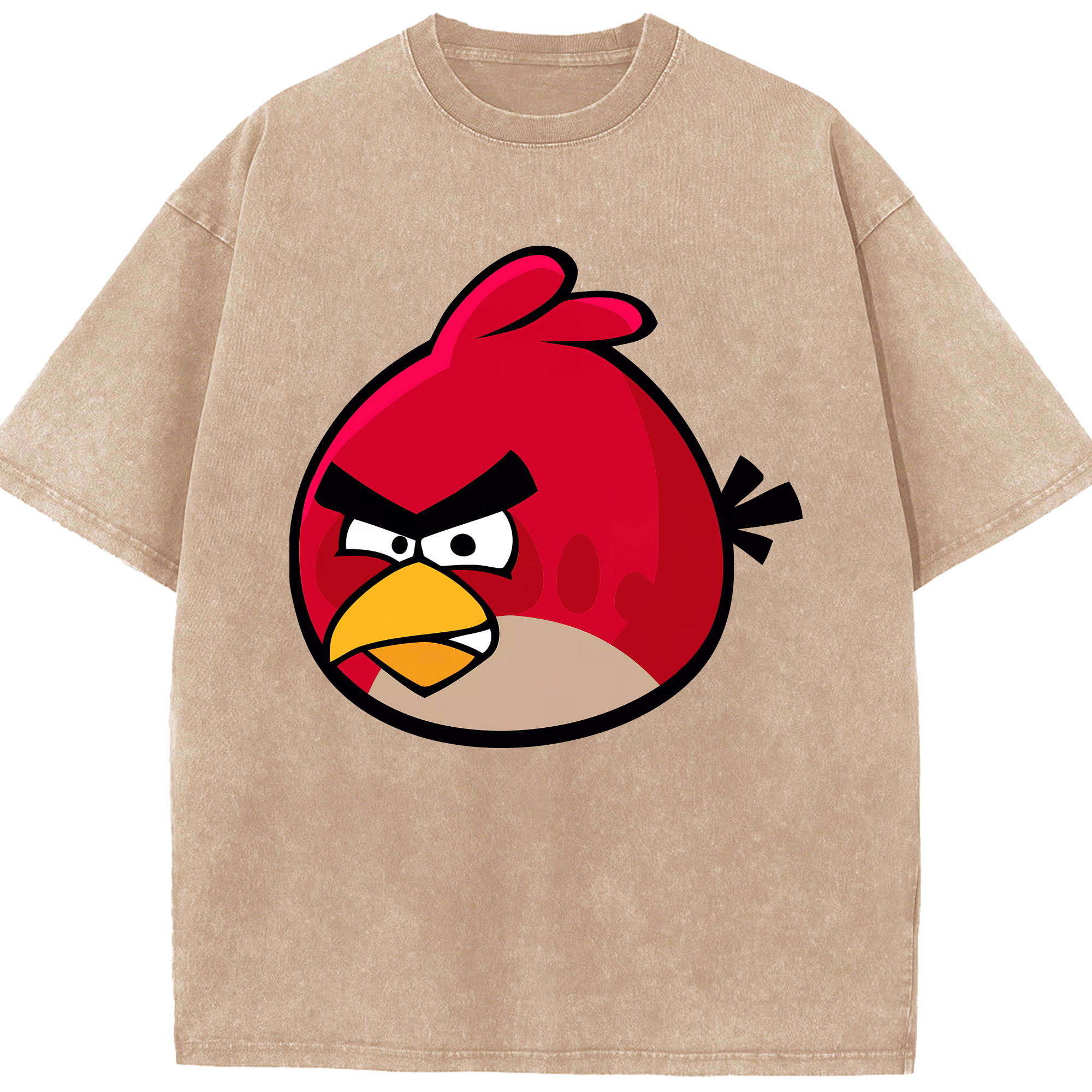 （画像用） Angry Birds アングリーバード 綿100% ヴィンテージ風 半袖Tシャツ（フロントプリント）
