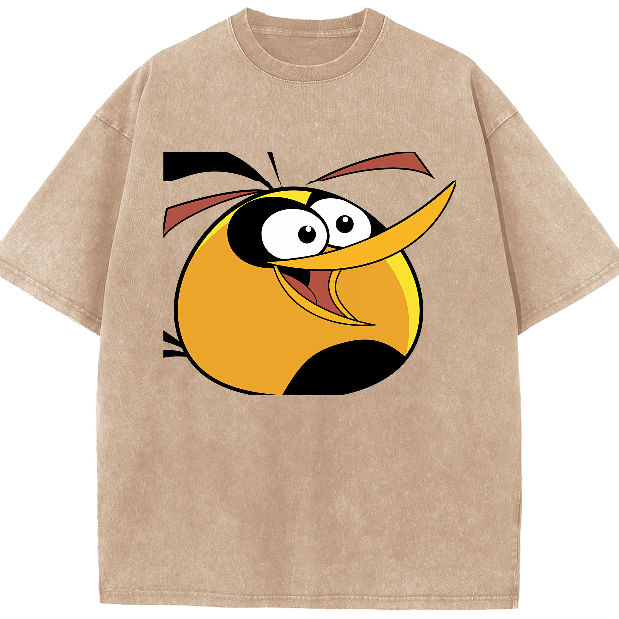 （画像用） Angry Birds アングリーバード 綿100% ヴィンテージ風 半袖Tシャツ（フロントプリント）