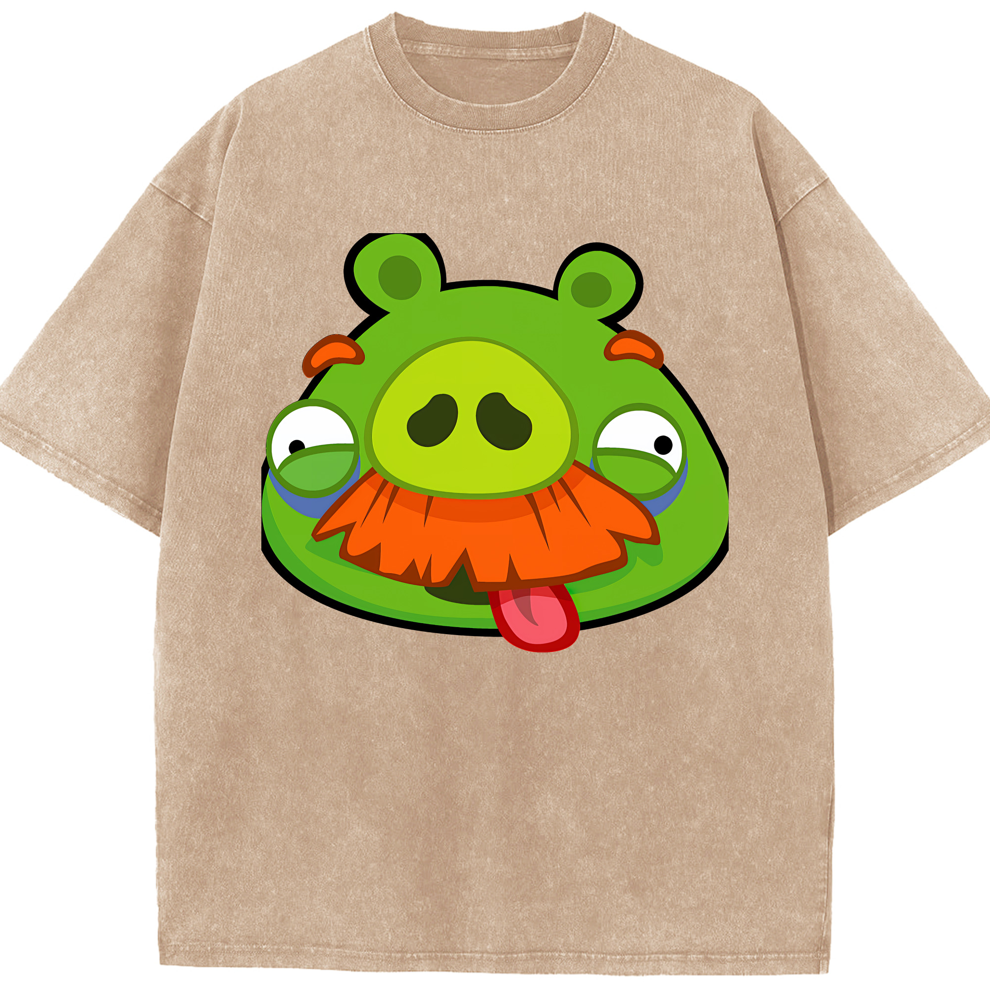 （画像用） Angry Birds アングリーバード 綿100% ヴィンテージ風 半袖Tシャツ（フロントプリント）