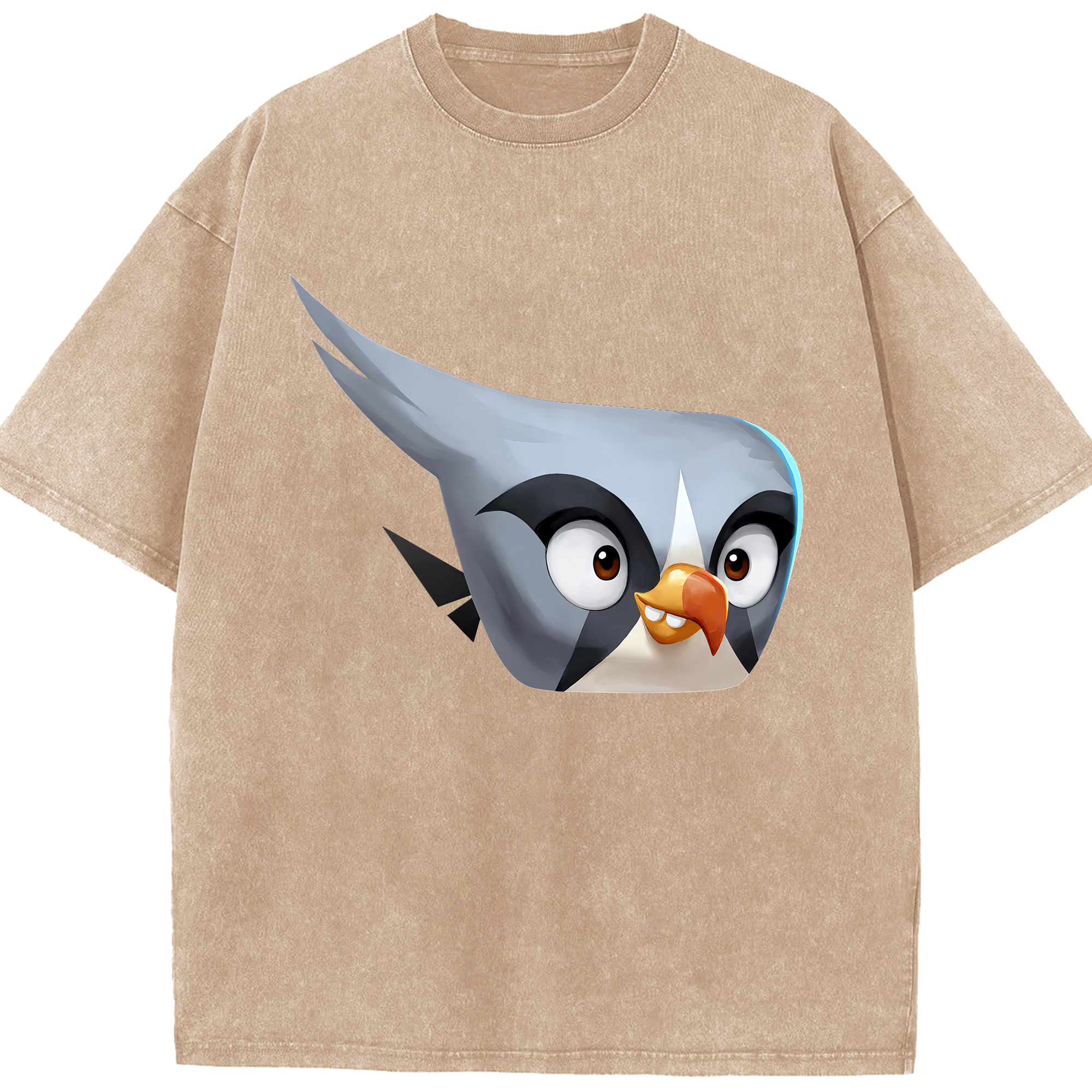 （画像用） Angry Birds アングリーバード 綿100% ヴィンテージ風 半袖Tシャツ（フロントプリント）
