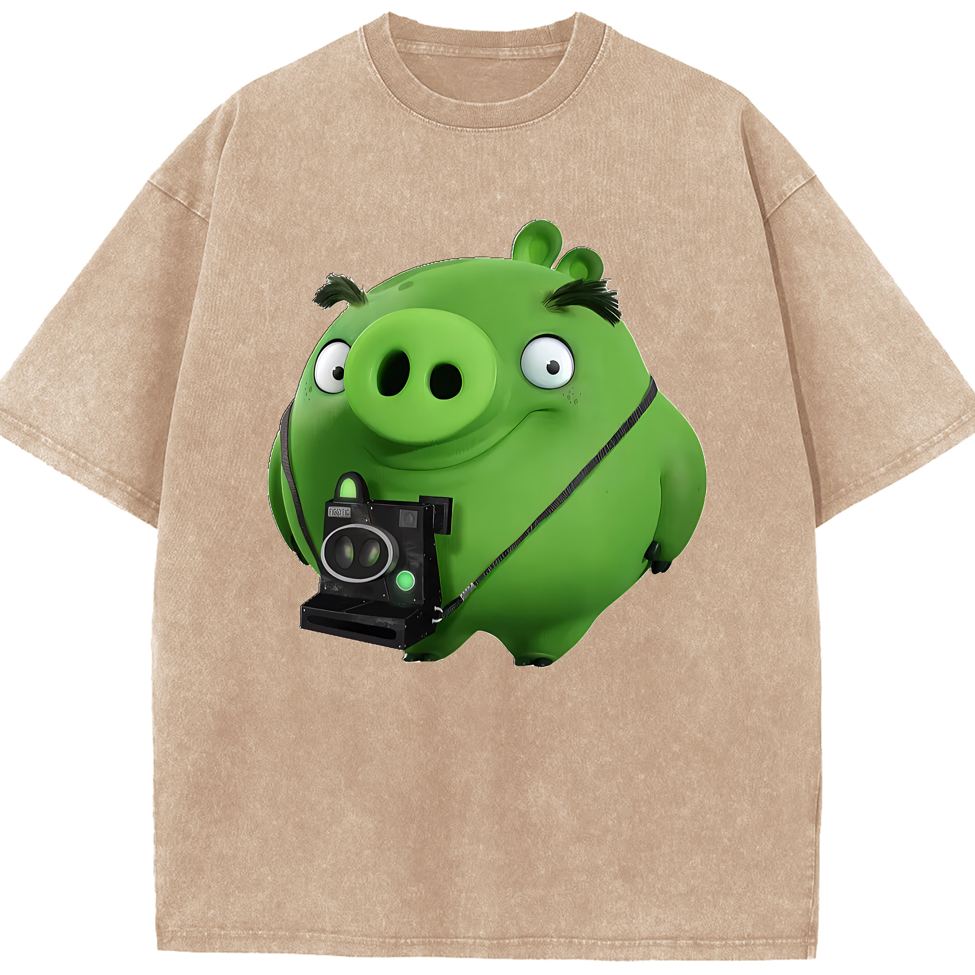 （画像用） Angry Birds アングリーバード 綿100% ヴィンテージ風 半袖Tシャツ（フロントプリント）