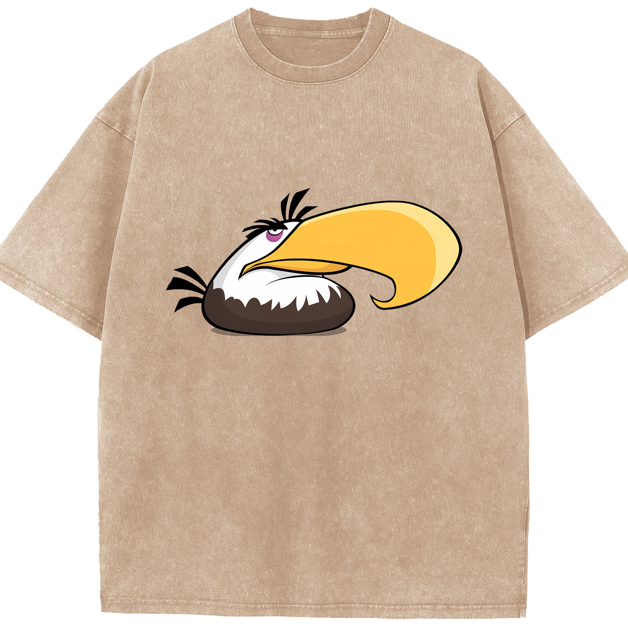 （画像用） Angry Birds アングリーバード 綿100% ヴィンテージ風 半袖Tシャツ（フロントプリント）