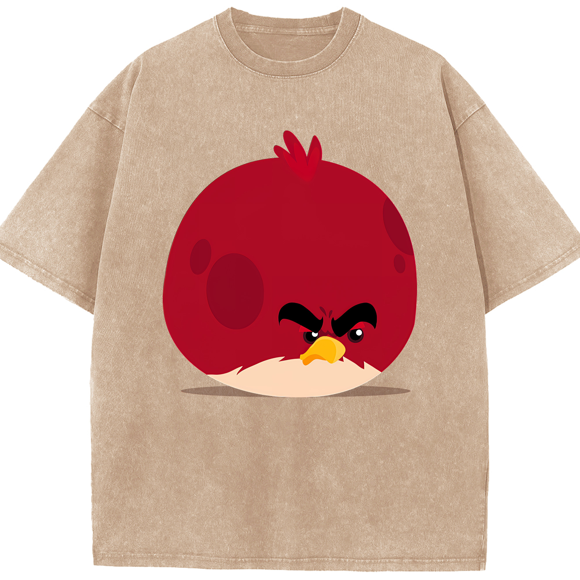 （画像用） Angry Birds アングリーバード 綿100% ヴィンテージ風 半袖Tシャツ（フロントプリント）