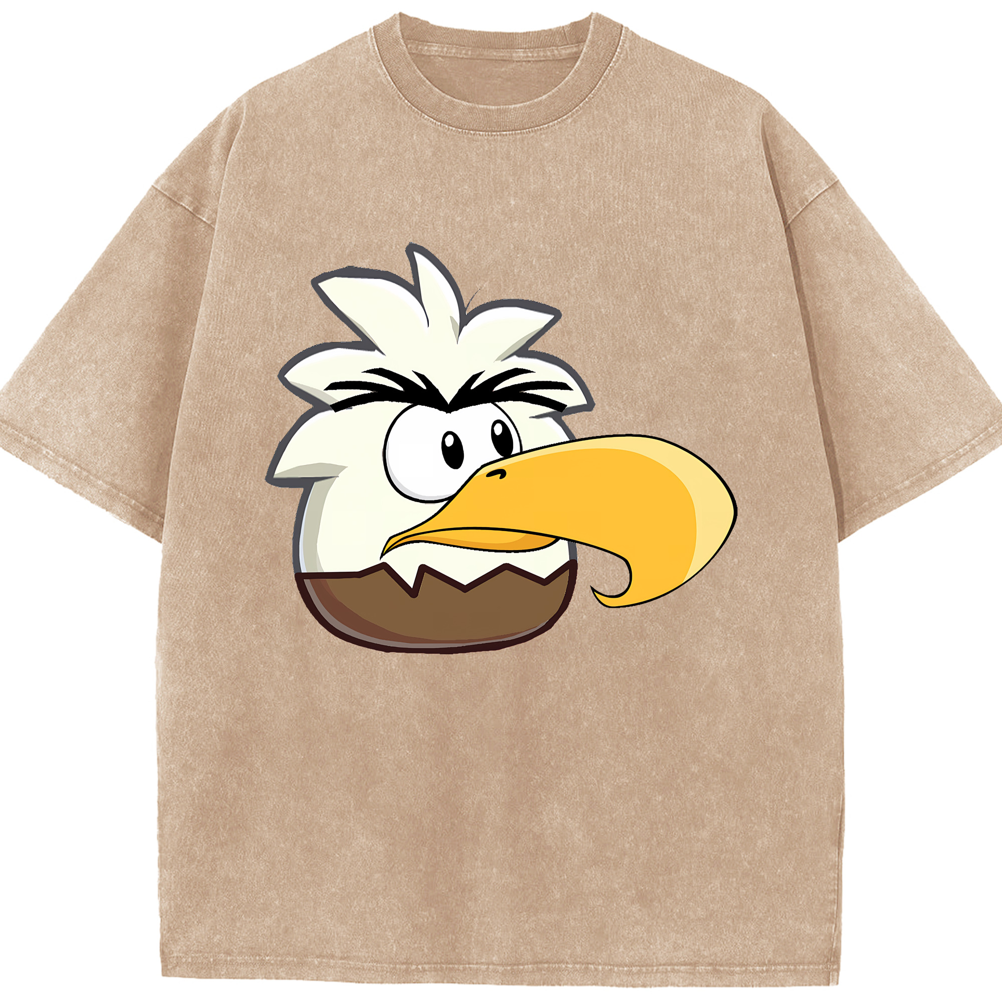 （画像用） Angry Birds アングリーバード 綿100% ヴィンテージ風 半袖Tシャツ（フロントプリント）