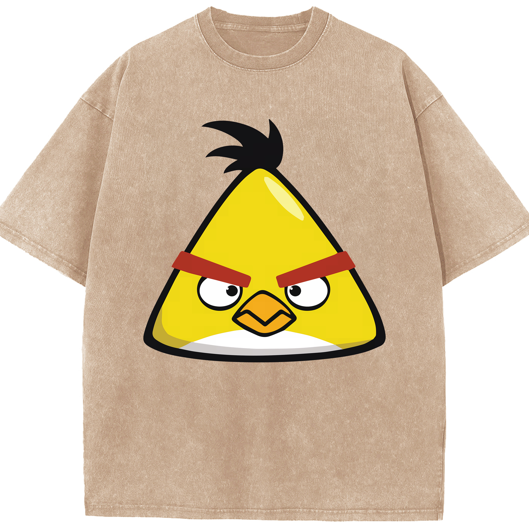 （画像用） Angry Birds アングリーバード 綿100% ヴィンテージ風 半袖Tシャツ（フロントプリント）
