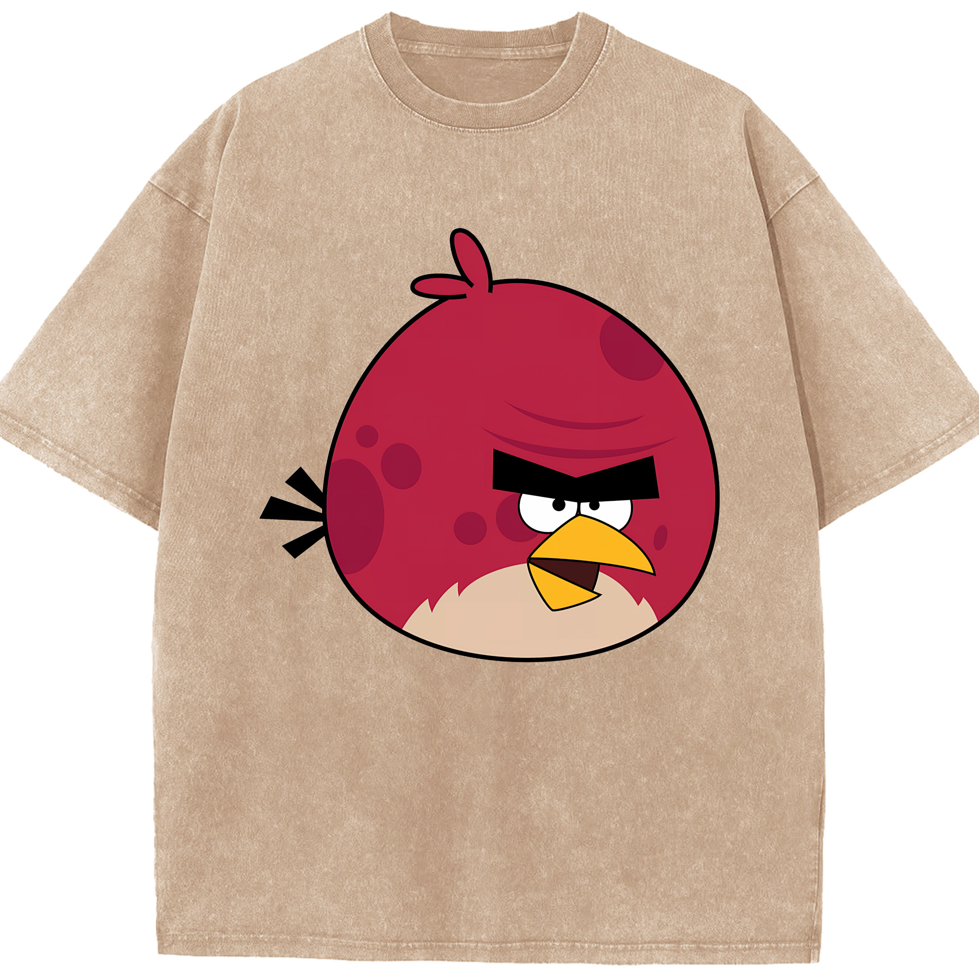 （画像用） Angry Birds アングリーバード 綿100% ヴィンテージ風 半袖Tシャツ（フロントプリント）