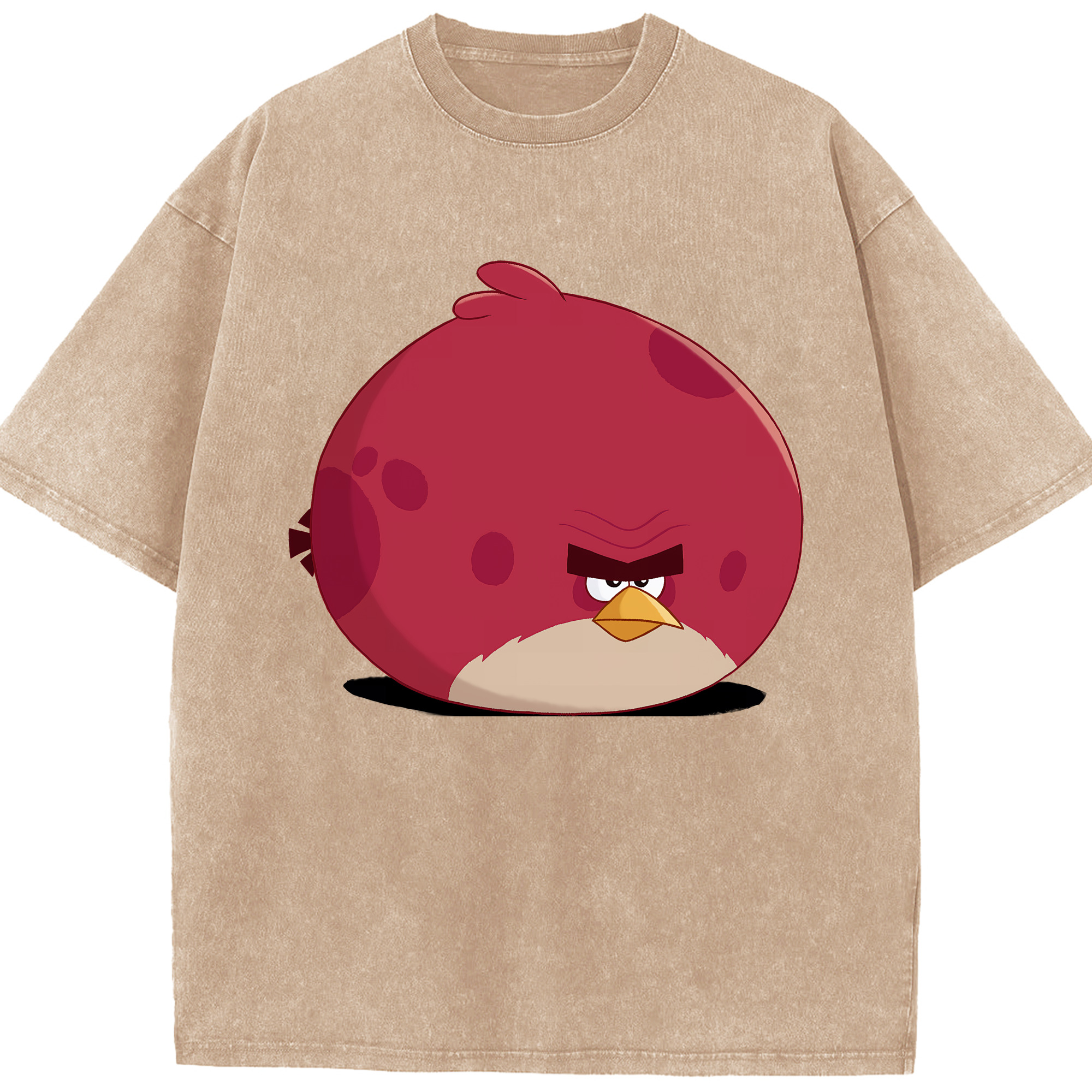 （画像用） Angry Birds アングリーバード 綿100% ヴィンテージ風 半袖Tシャツ（フロントプリント）