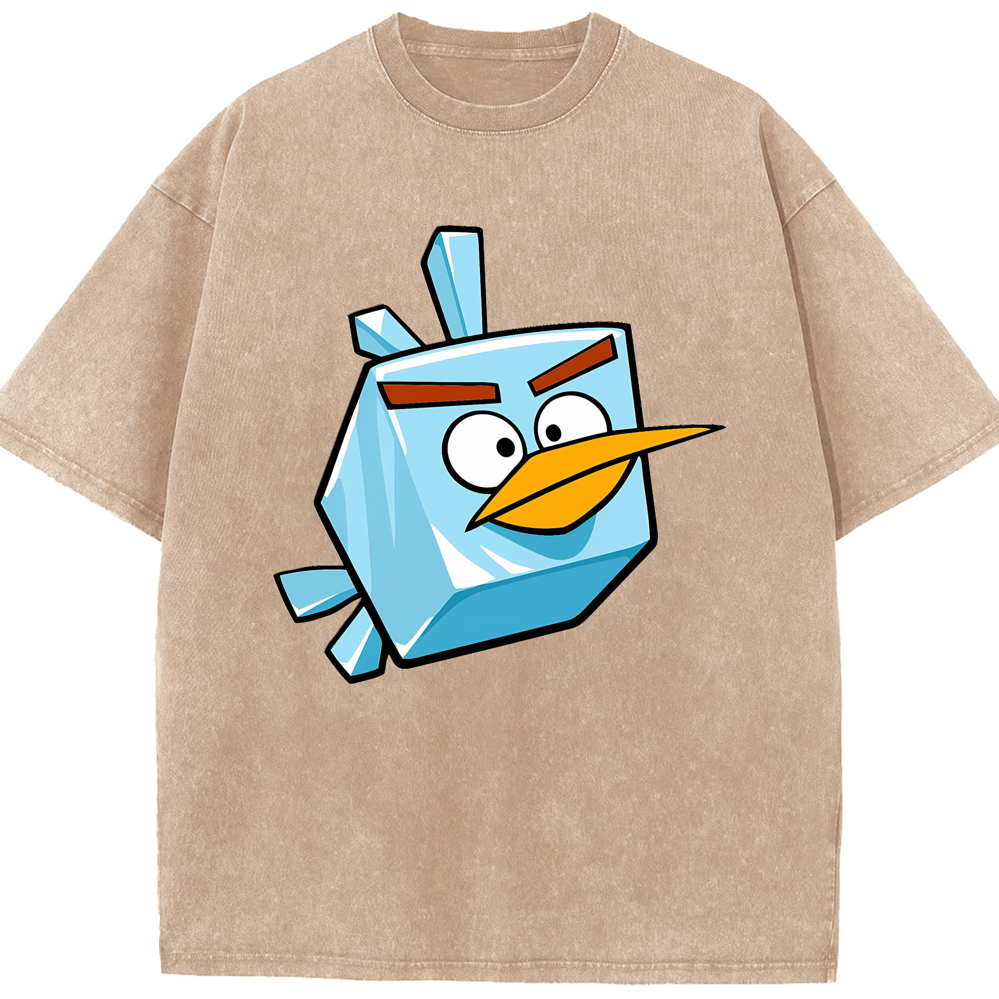 （画像用） Angry Birds アングリーバード 綿100% ヴィンテージ風 半袖Tシャツ（フロントプリント）