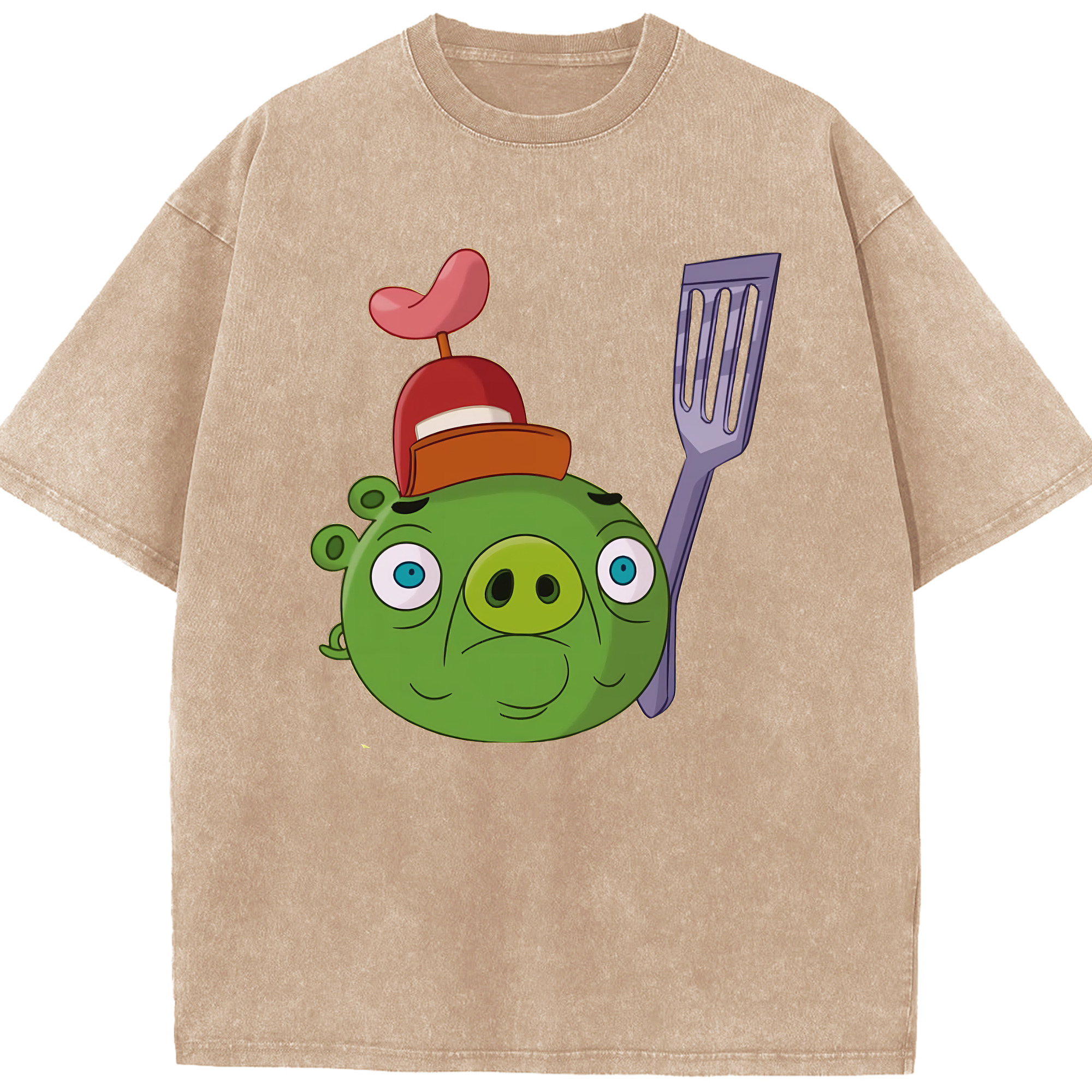 （画像用） Angry Birds アングリーバード 綿100% ヴィンテージ風 半袖Tシャツ（フロントプリント）