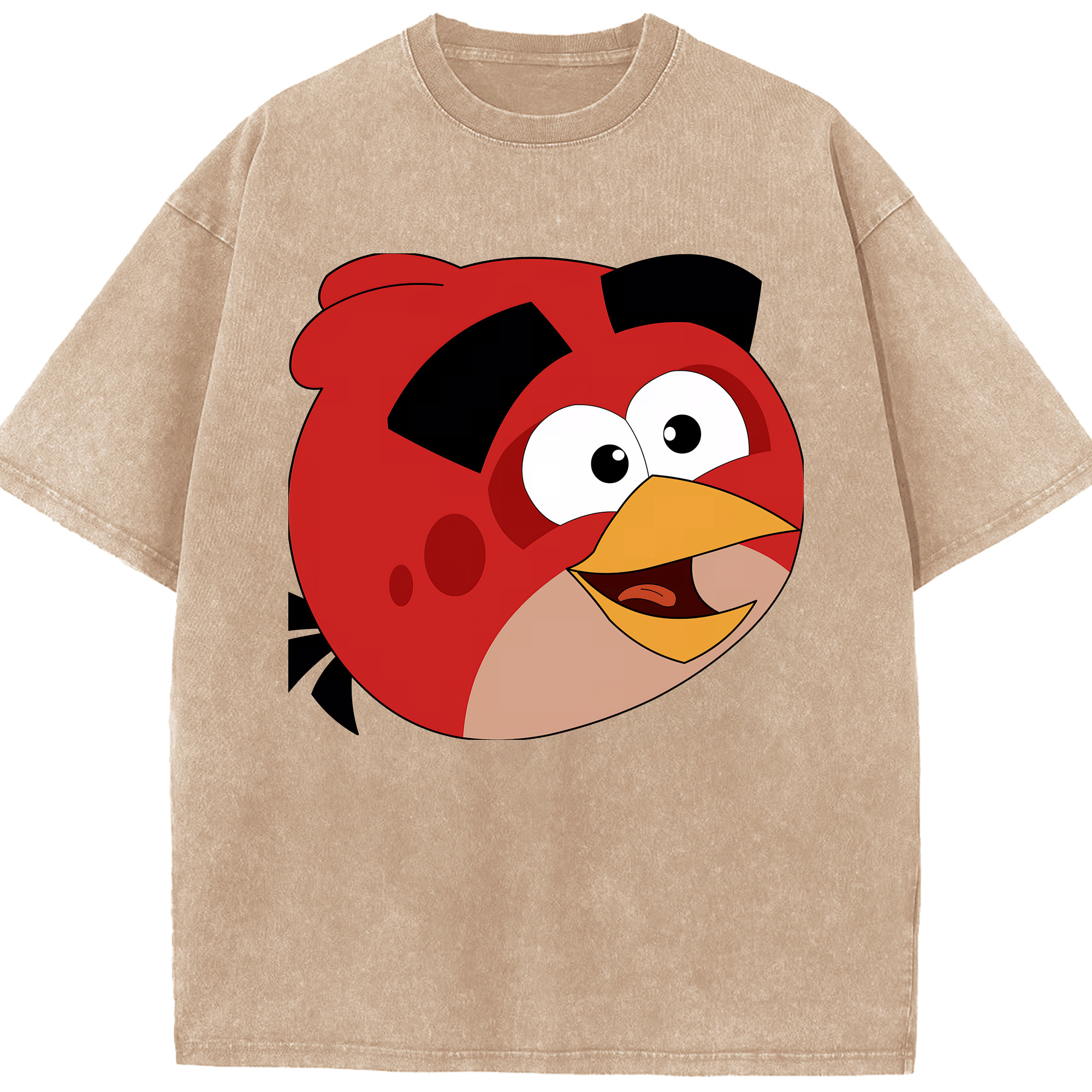 （画像用） Angry Birds アングリーバード 綿100% ヴィンテージ風 半袖Tシャツ（フロントプリント）