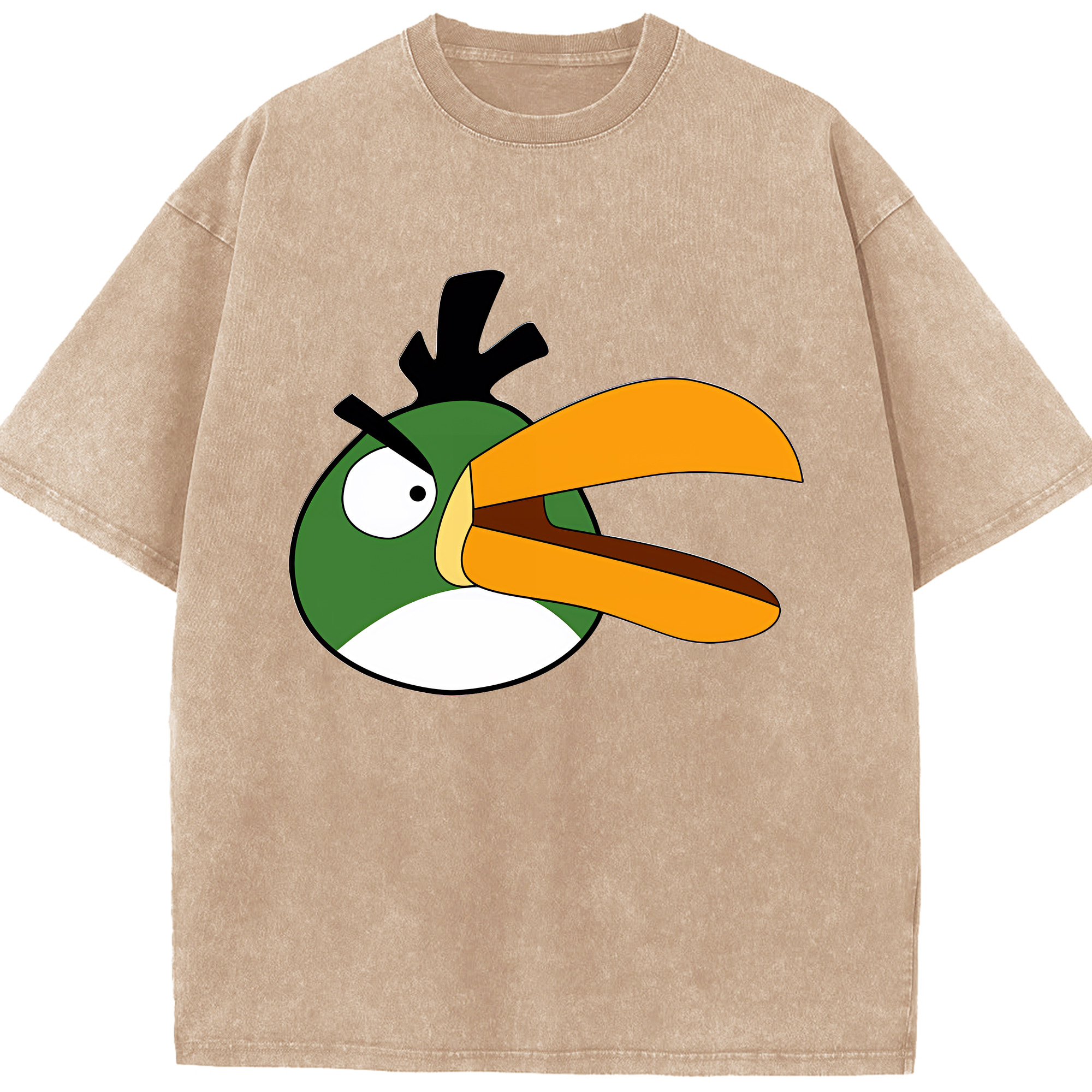 （画像用） Angry Birds アングリーバード 綿100% ヴィンテージ風 半袖Tシャツ（フロントプリント）