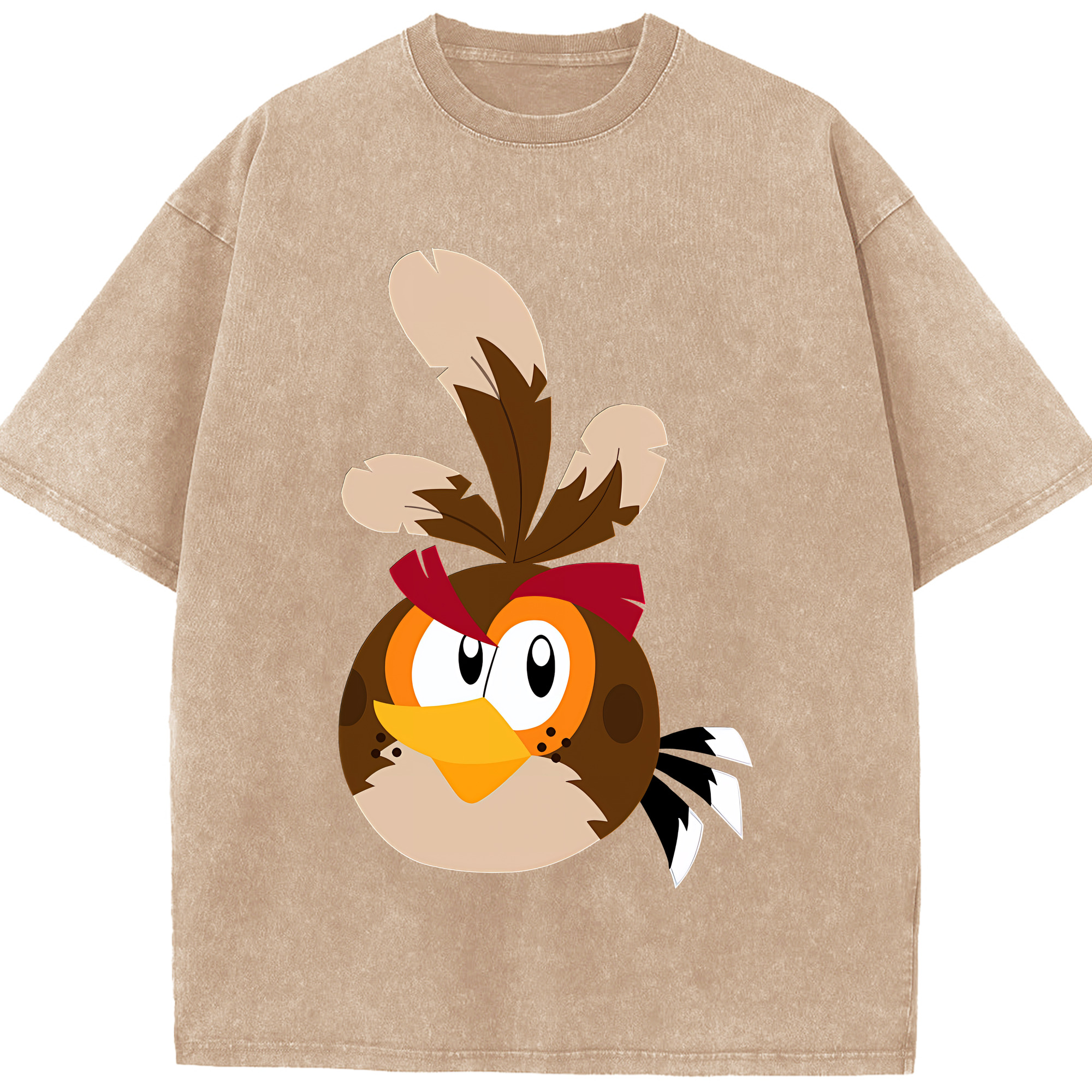 （画像用） Angry Birds アングリーバード 綿100% ヴィンテージ風 半袖Tシャツ（フロントプリント）
