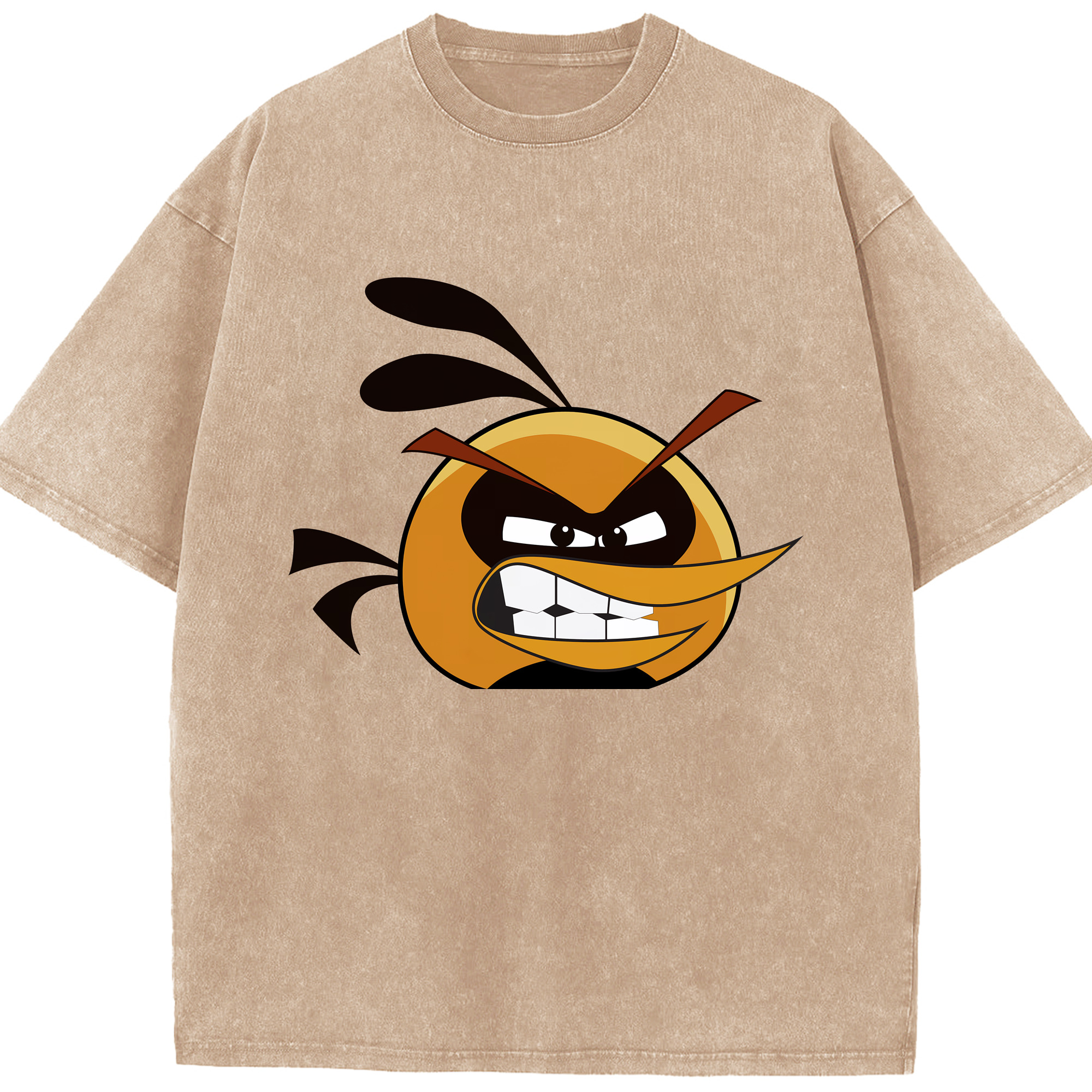 （画像用） Angry Birds アングリーバード 綿100% ヴィンテージ風 半袖Tシャツ（フロントプリント）