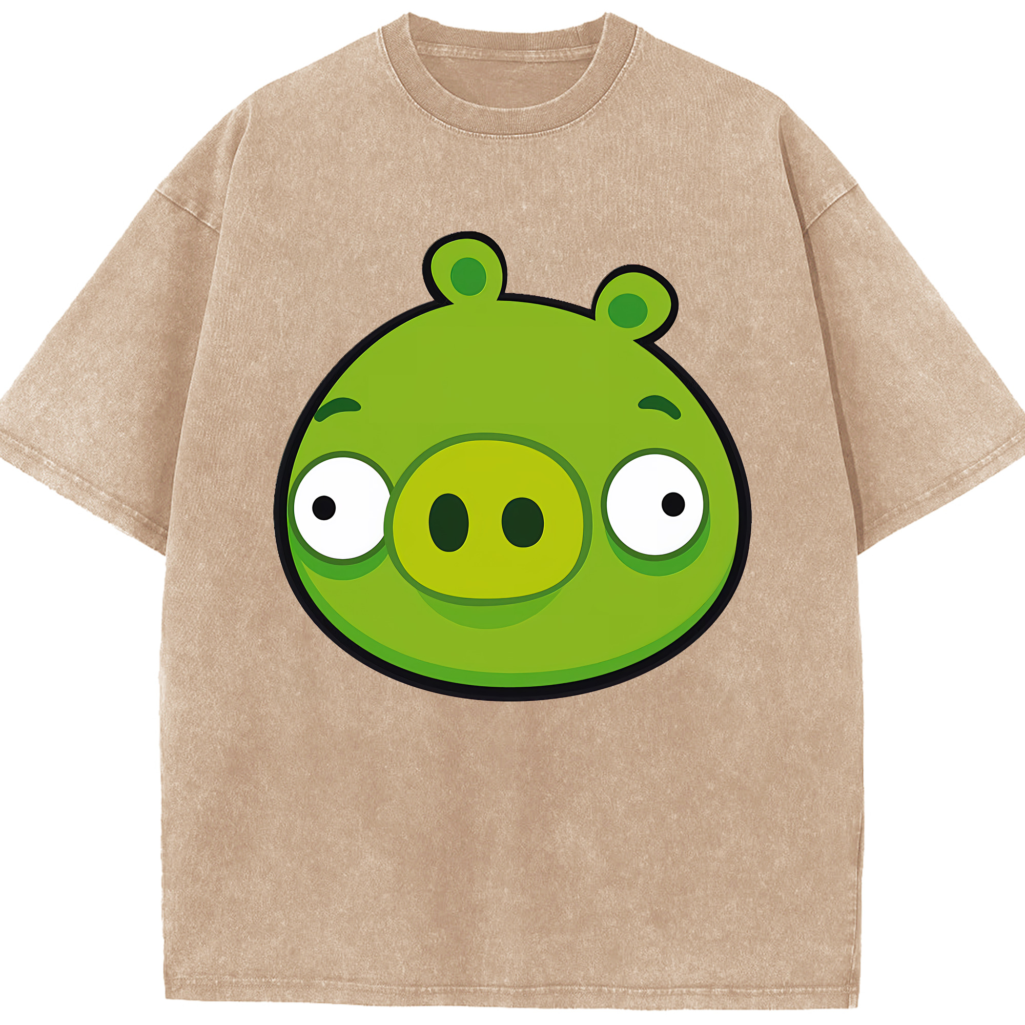 （画像用） Angry Birds アングリーバード 綿100% ヴィンテージ風 半袖Tシャツ（フロントプリント）