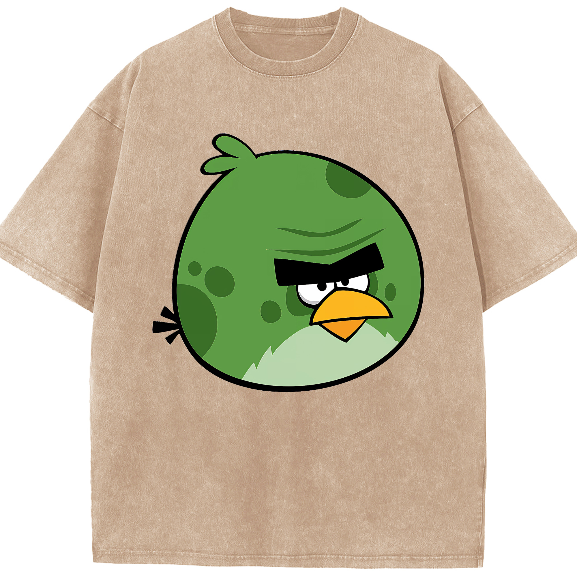 （画像用） Angry Birds アングリーバード 綿100% ヴィンテージ風 半袖Tシャツ（フロントプリント）