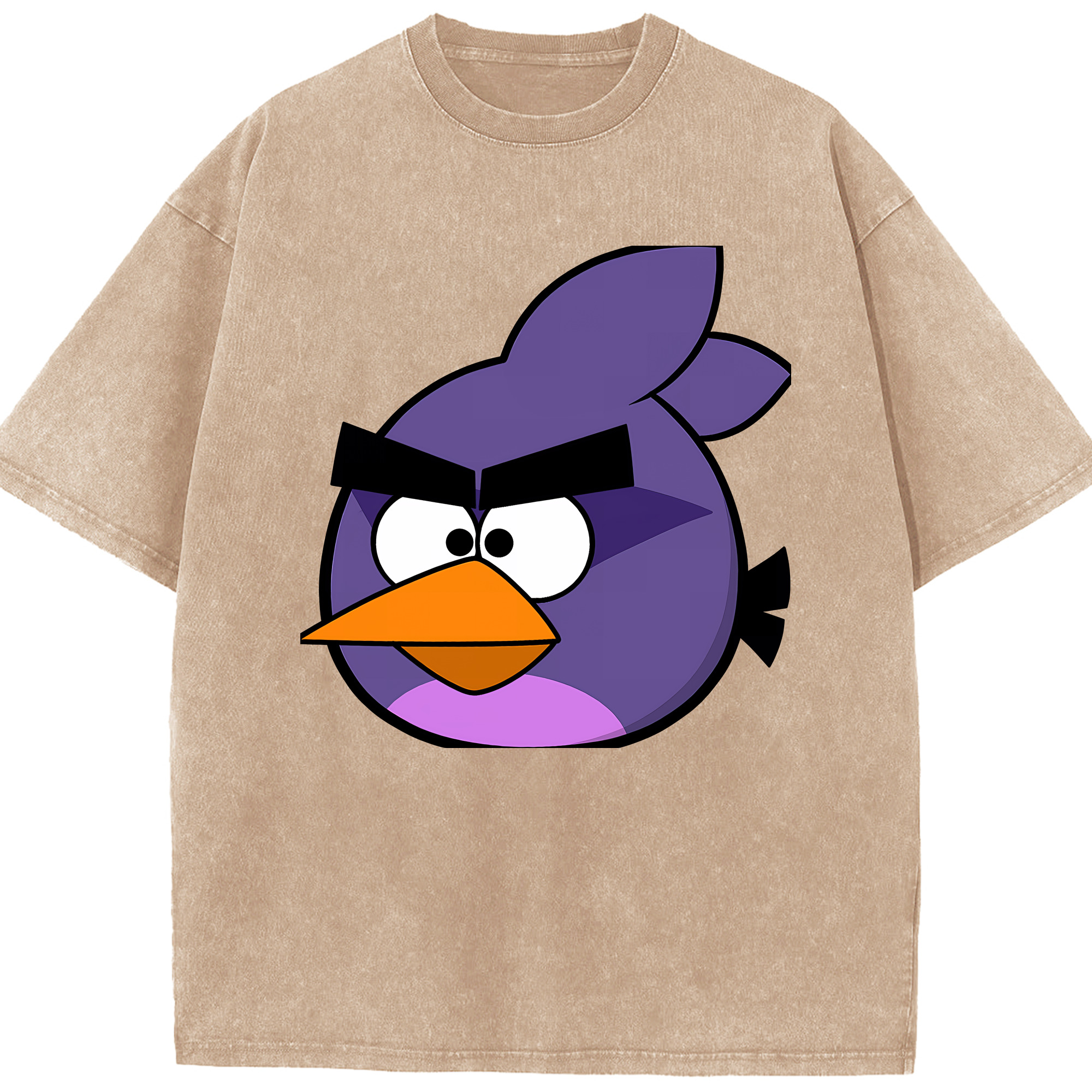 （画像用） Angry Birds アングリーバード 綿100% ヴィンテージ風 半袖Tシャツ（フロントプリント）