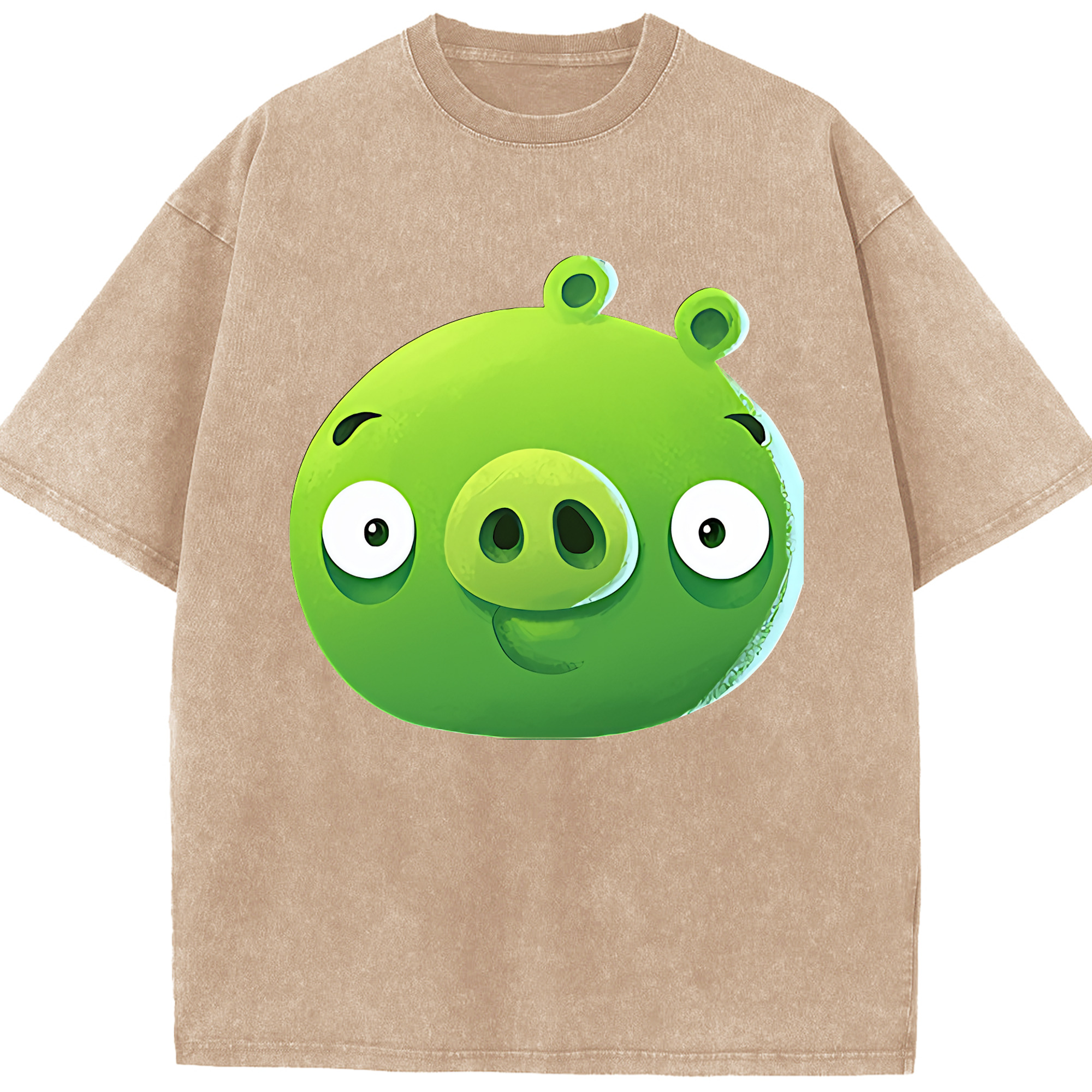 （画像用） Angry Birds アングリーバード 綿100% ヴィンテージ風 半袖Tシャツ（フロントプリント）