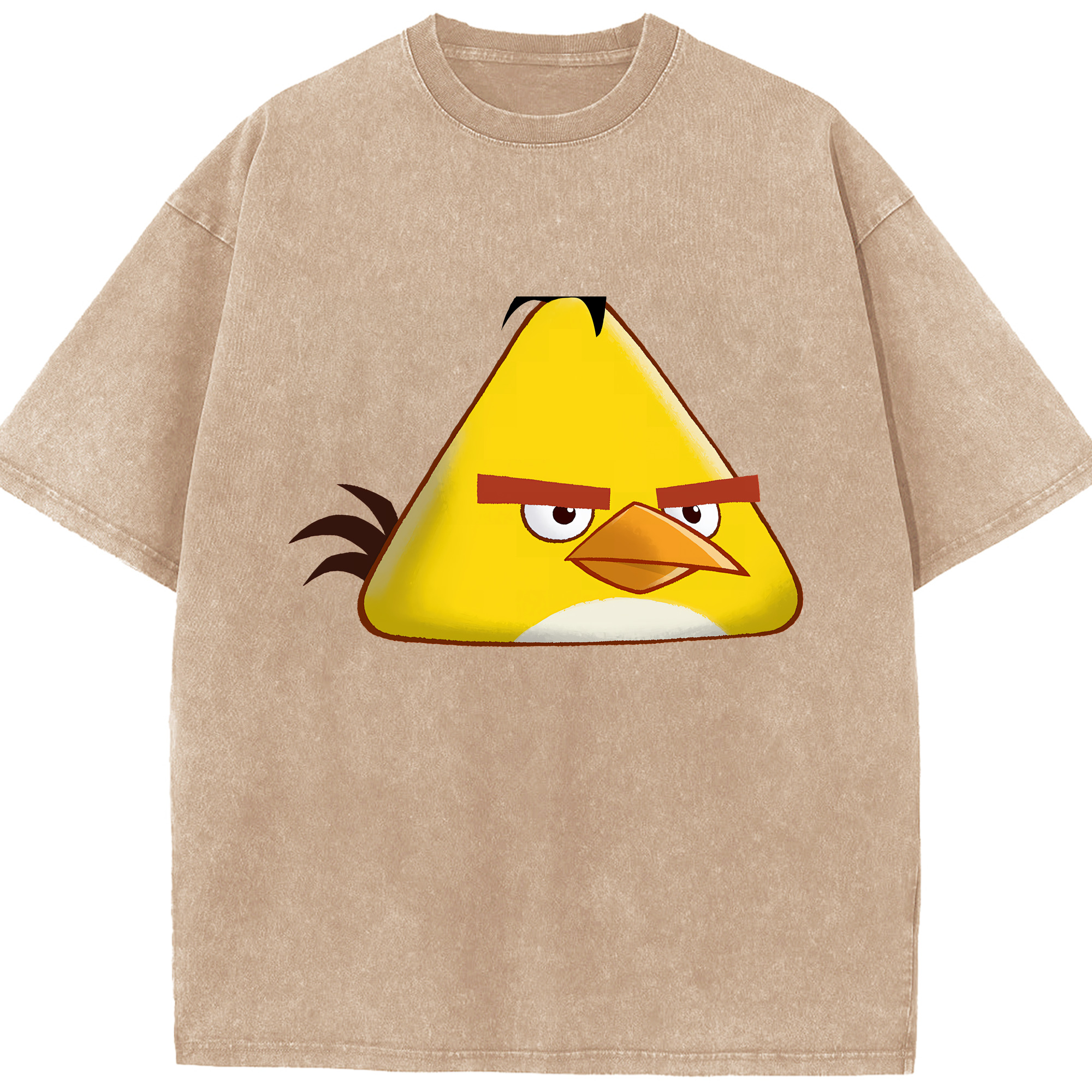 （画像用） Angry Birds アングリーバード 綿100% ヴィンテージ風 半袖Tシャツ（フロントプリント）