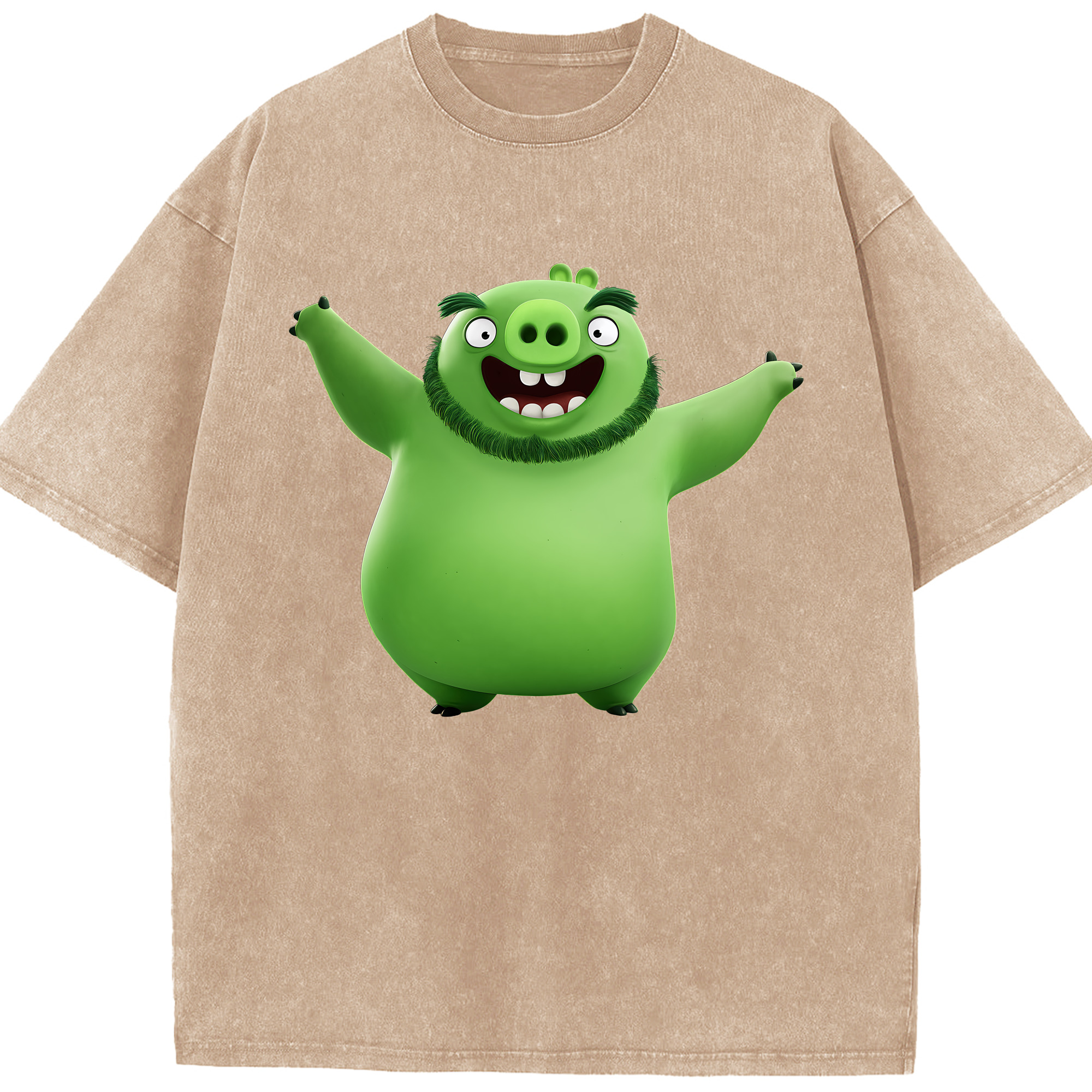 （画像用） Angry Birds アングリーバード 綿100% ヴィンテージ風 半袖Tシャツ（フロントプリント）