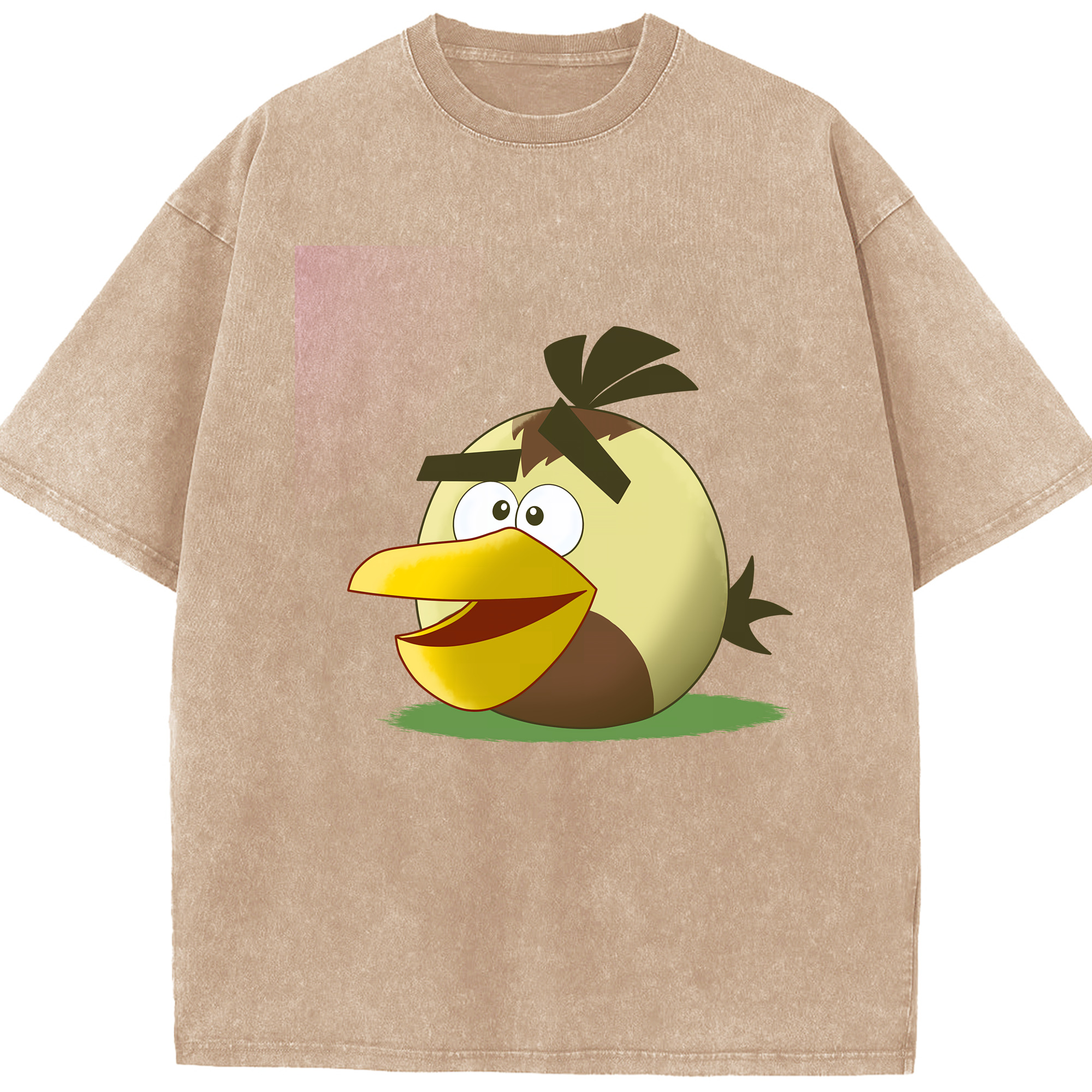 （画像用） Angry Birds アングリーバード 綿100% ヴィンテージ風 半袖Tシャツ（フロントプリント）