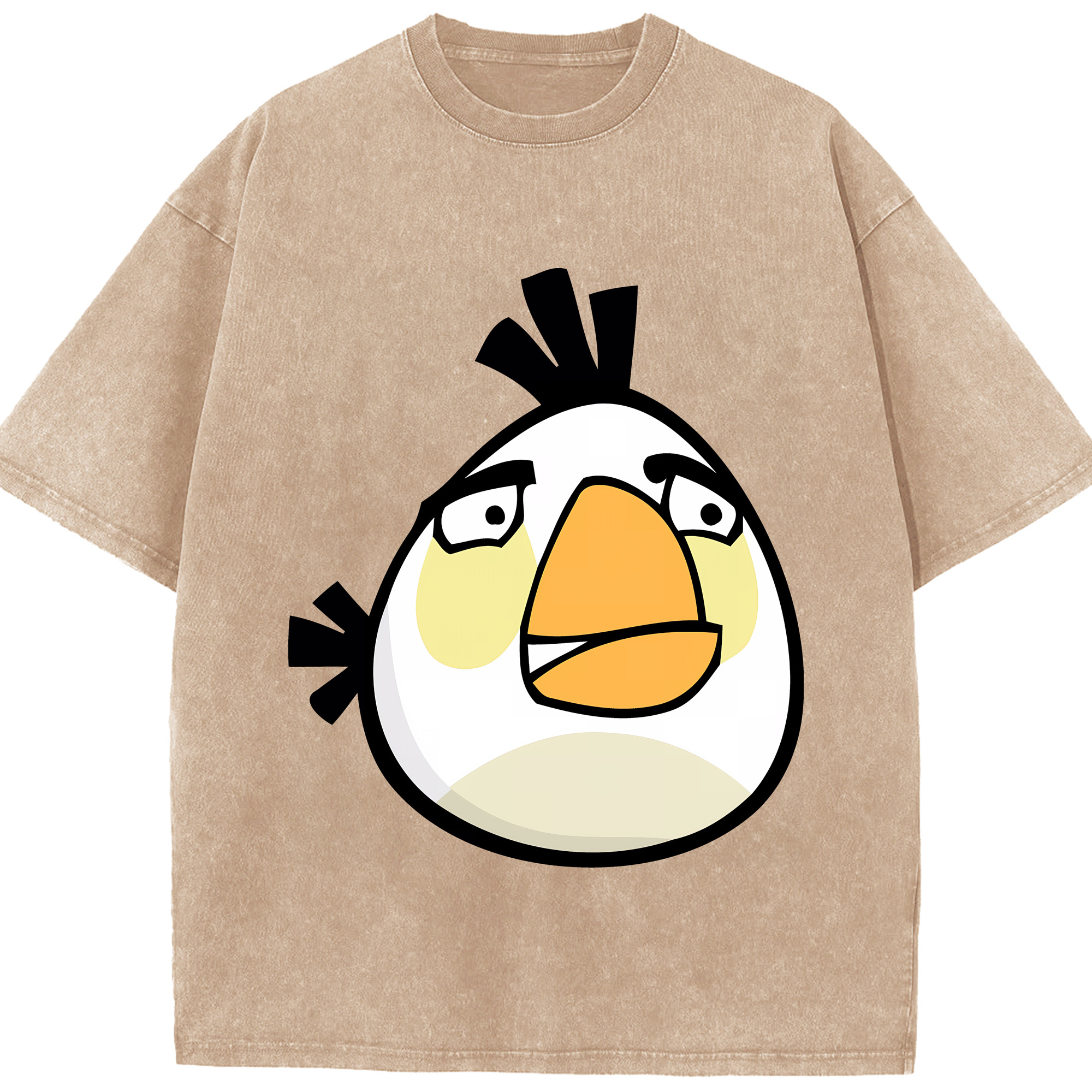 （画像用） Angry Birds アングリーバード 綿100% ヴィンテージ風 半袖Tシャツ（フロントプリント）