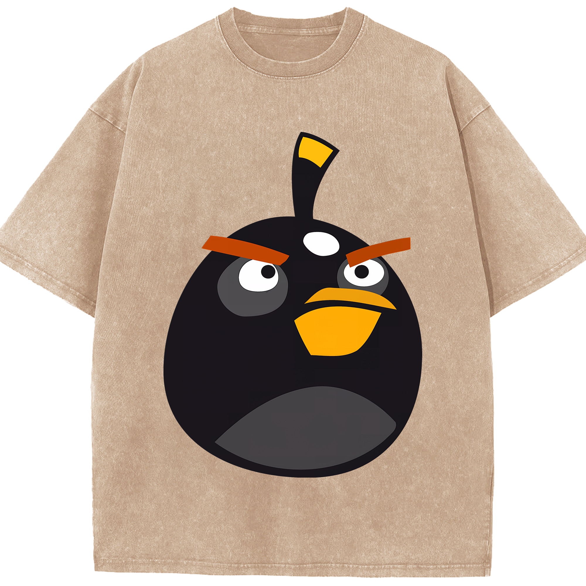 （画像用） Angry Birds アングリーバード 綿100% ヴィンテージ風 半袖Tシャツ（フロントプリント）