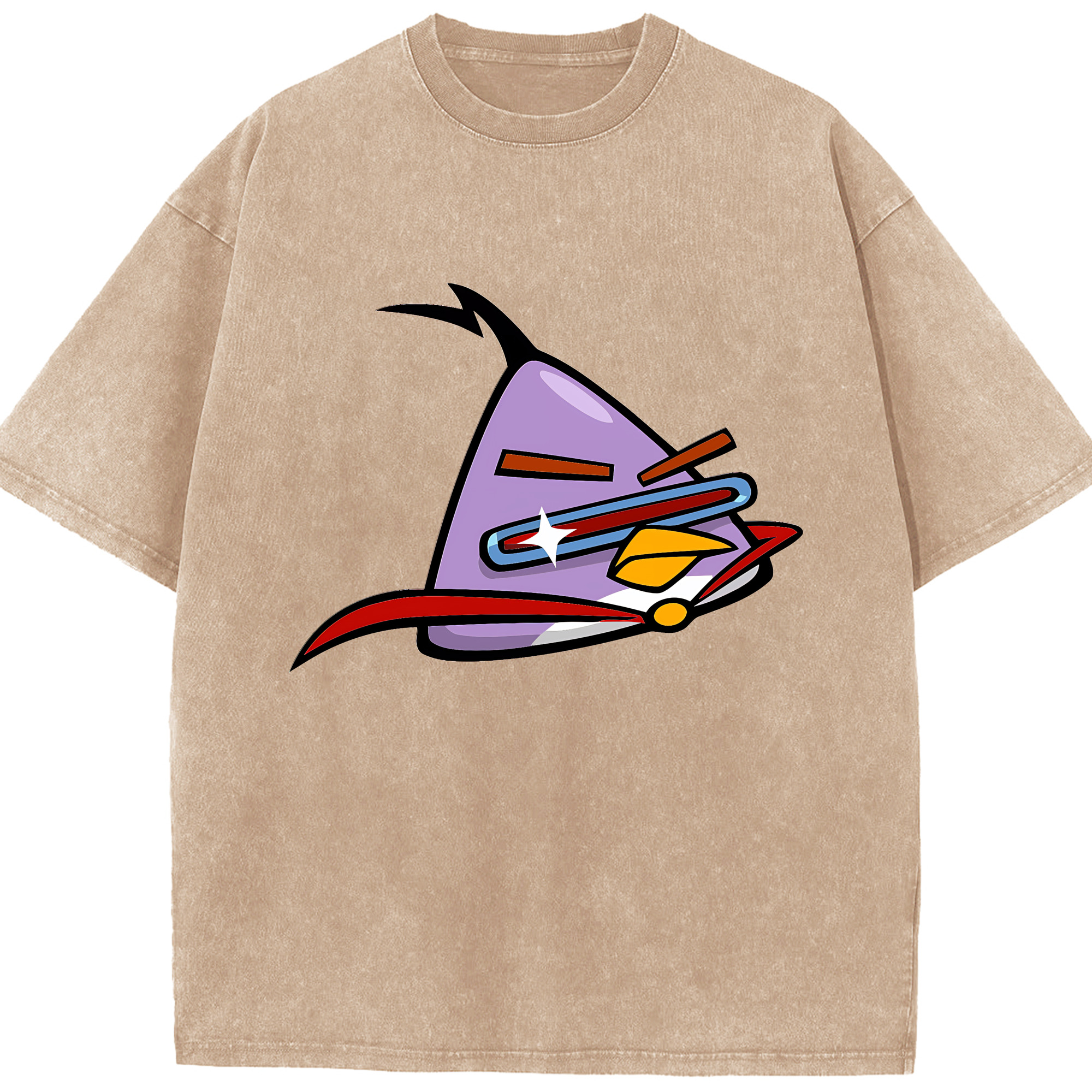 （画像用） Angry Birds アングリーバード 綿100% ヴィンテージ風 半袖Tシャツ（フロントプリント）
