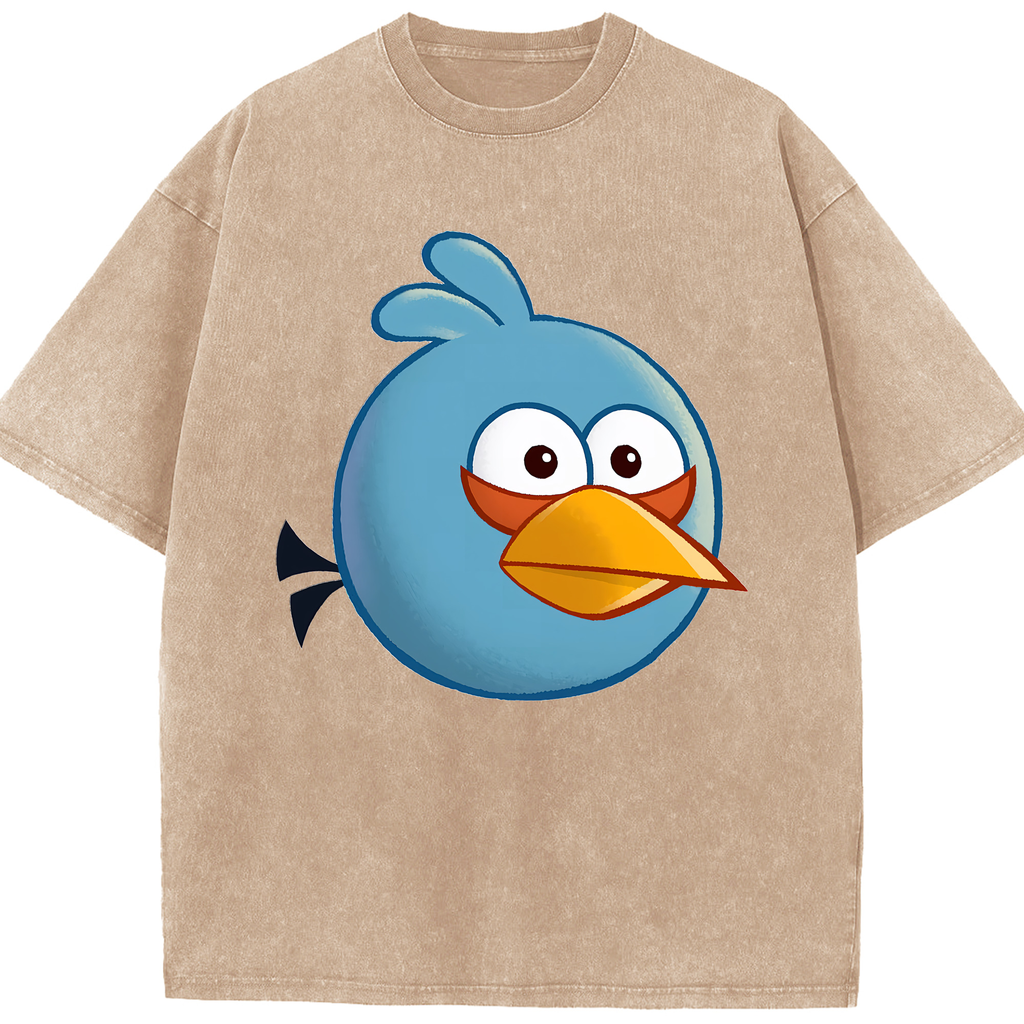 （画像用） Angry Birds アングリーバード 綿100% ヴィンテージ風 半袖Tシャツ（フロントプリント）