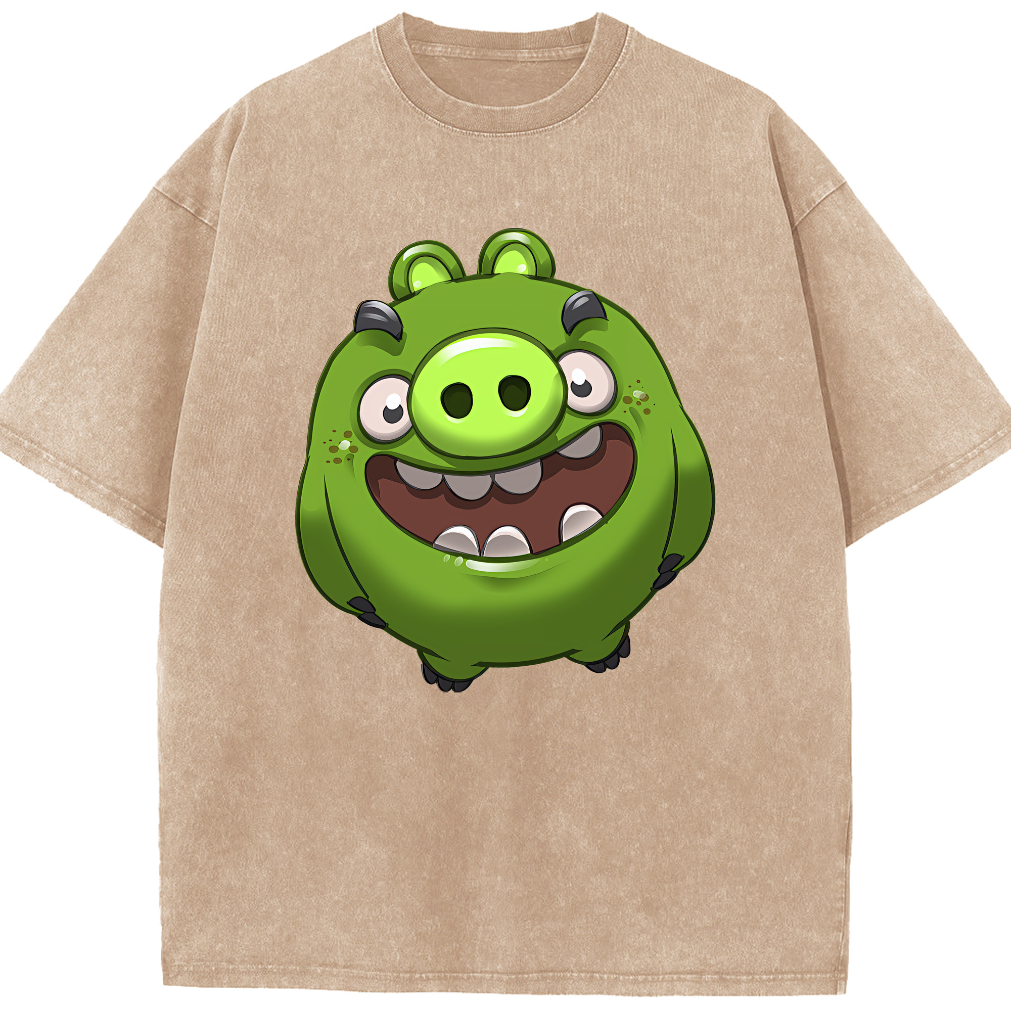 （画像用） Angry Birds アングリーバード 綿100% ヴィンテージ風 半袖Tシャツ（フロントプリント）
