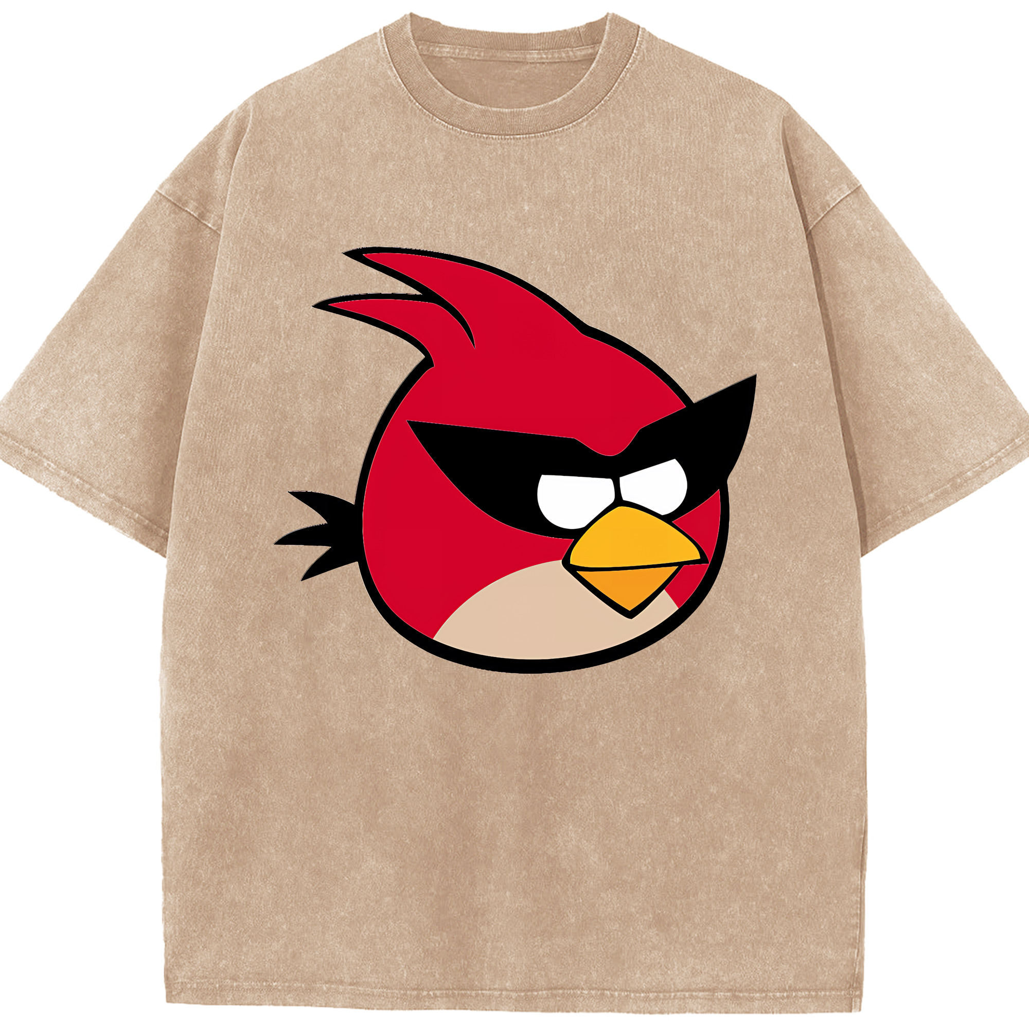 （画像用） Angry Birds アングリーバード 綿100% ヴィンテージ風 半袖Tシャツ（フロントプリント）