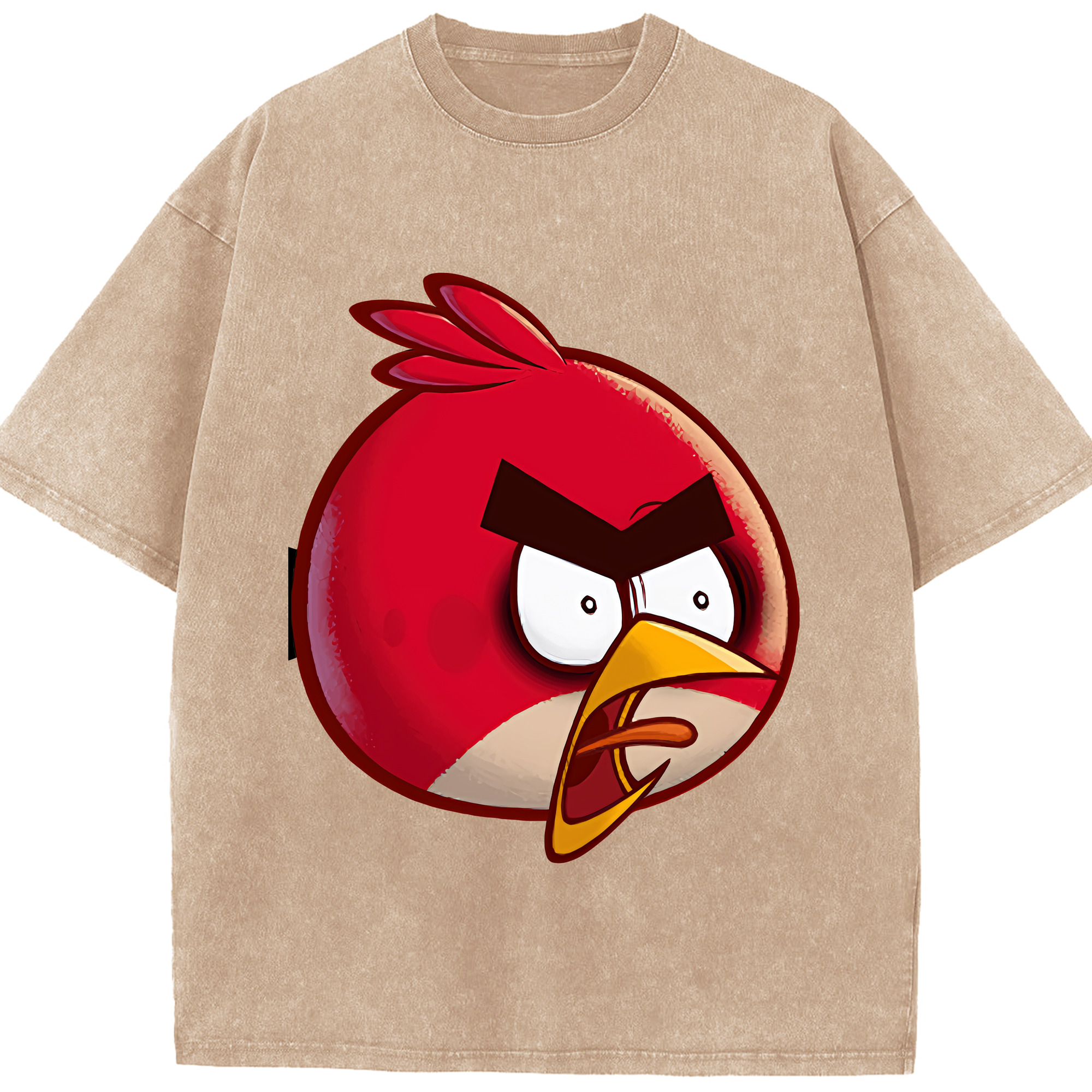 （画像用） Angry Birds アングリーバード 綿100% ヴィンテージ風 半袖Tシャツ（フロントプリント）