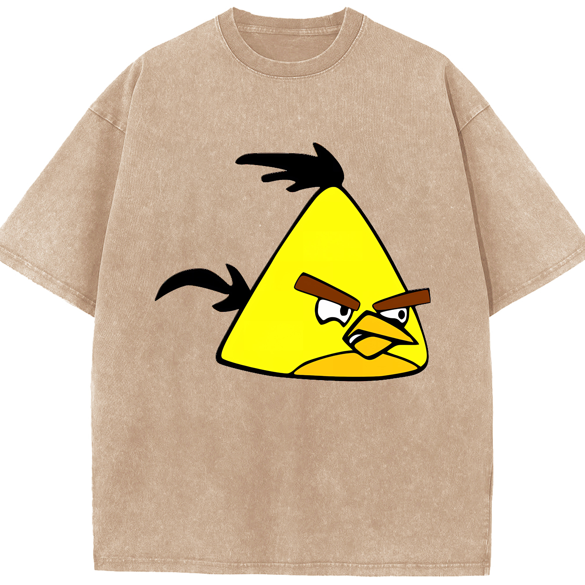 （画像用） Angry Birds アングリーバード 綿100% ヴィンテージ風 半袖Tシャツ（フロントプリント）