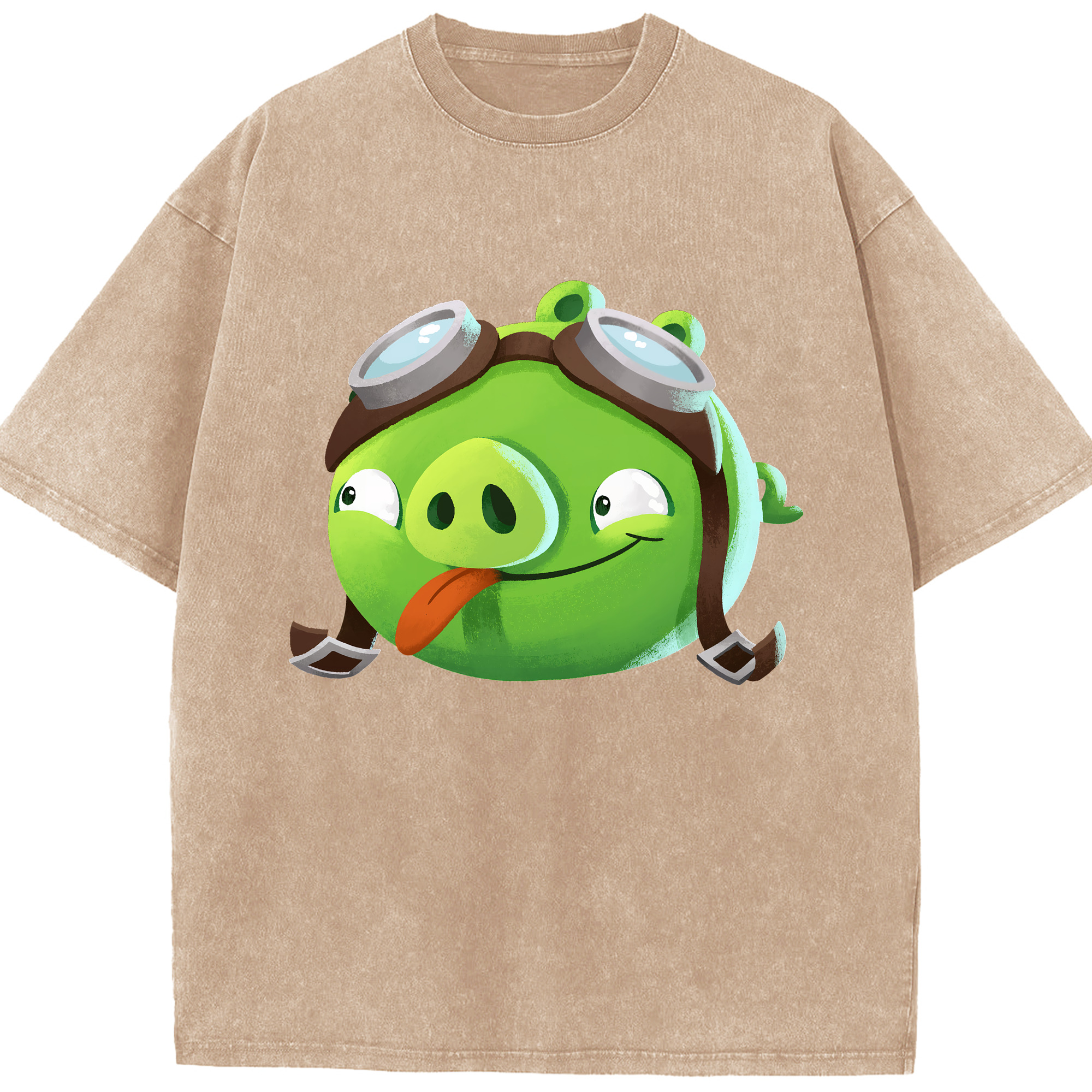 （画像用） Angry Birds アングリーバード 綿100% ヴィンテージ風 半袖Tシャツ（フロントプリント）