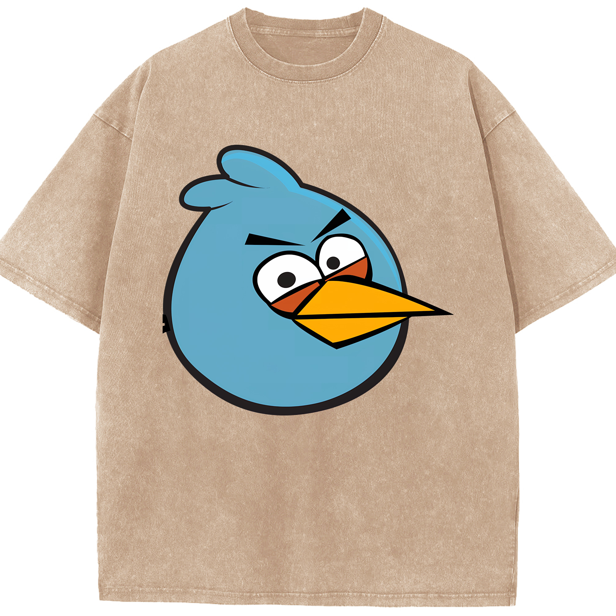 （画像用） Angry Birds アングリーバード 綿100% ヴィンテージ風 半袖Tシャツ（フロントプリント）