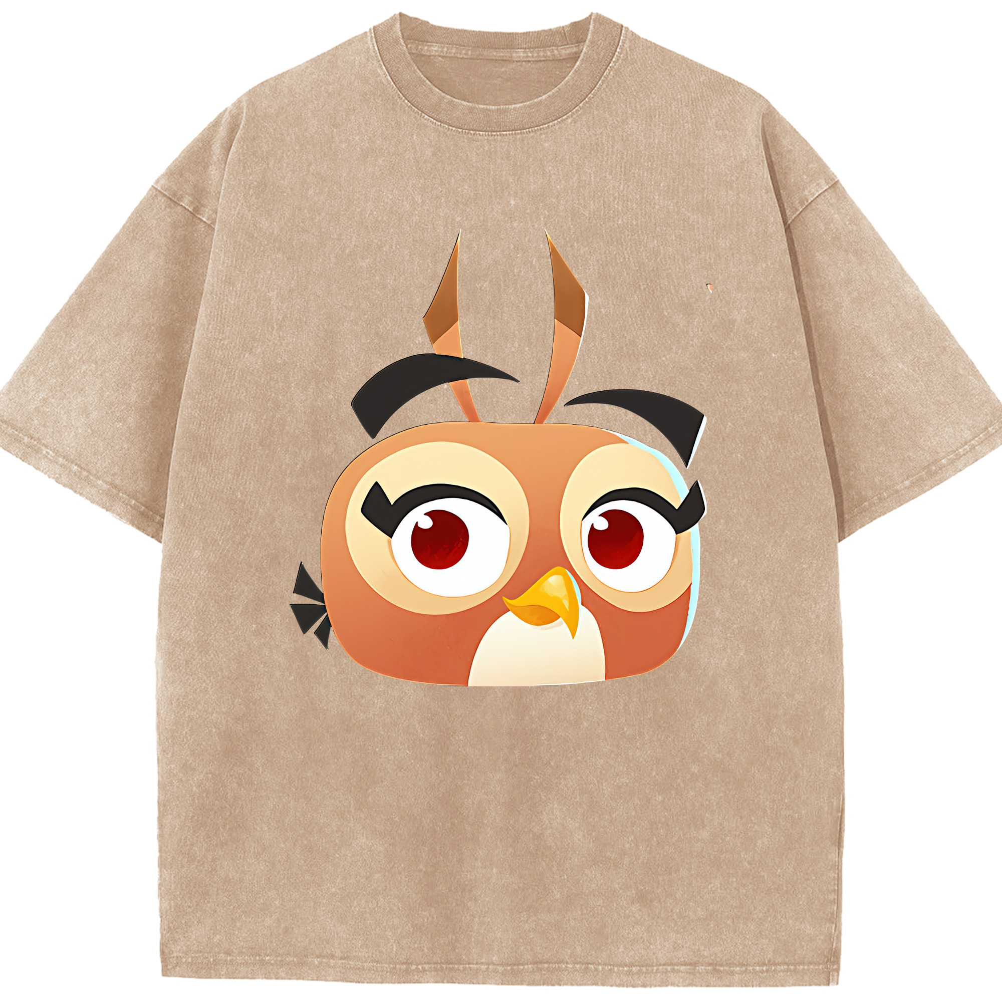 （画像用） Angry Birds アングリーバード 綿100% ヴィンテージ風 半袖Tシャツ（フロントプリント）