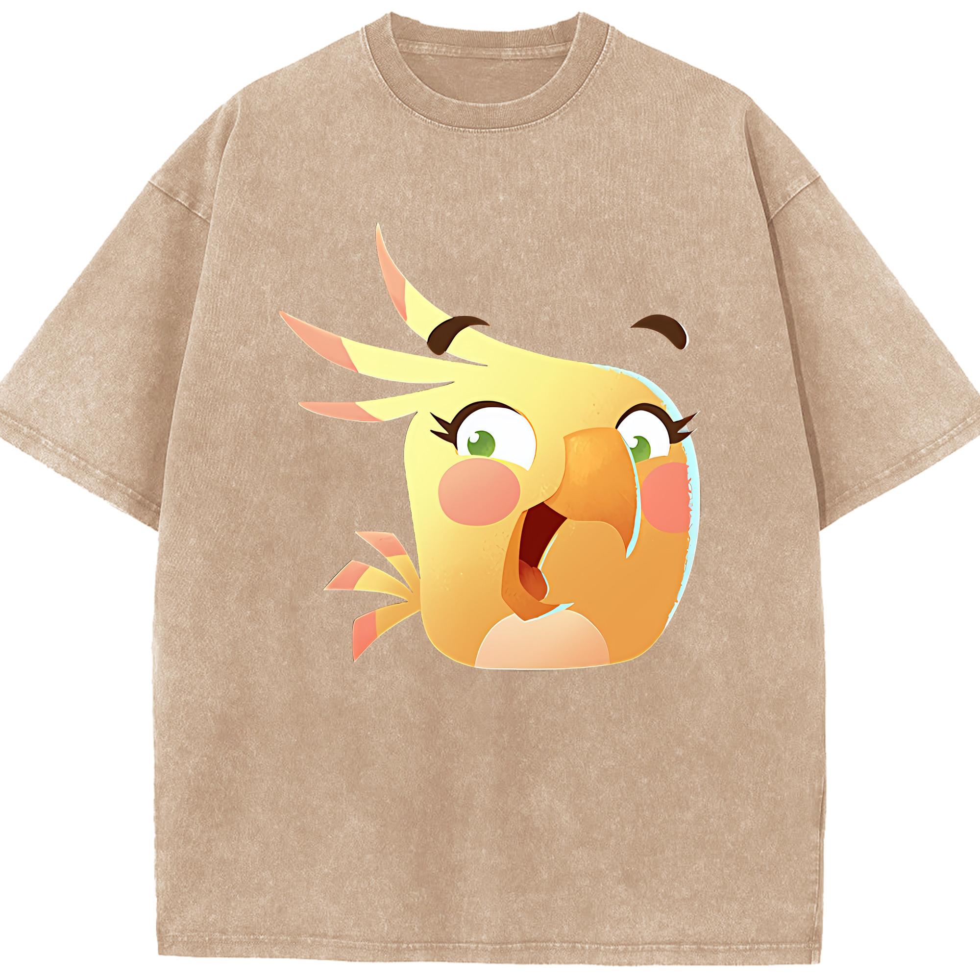 （画像用） Angry Birds アングリーバード 綿100% ヴィンテージ風 半袖Tシャツ（フロントプリント）