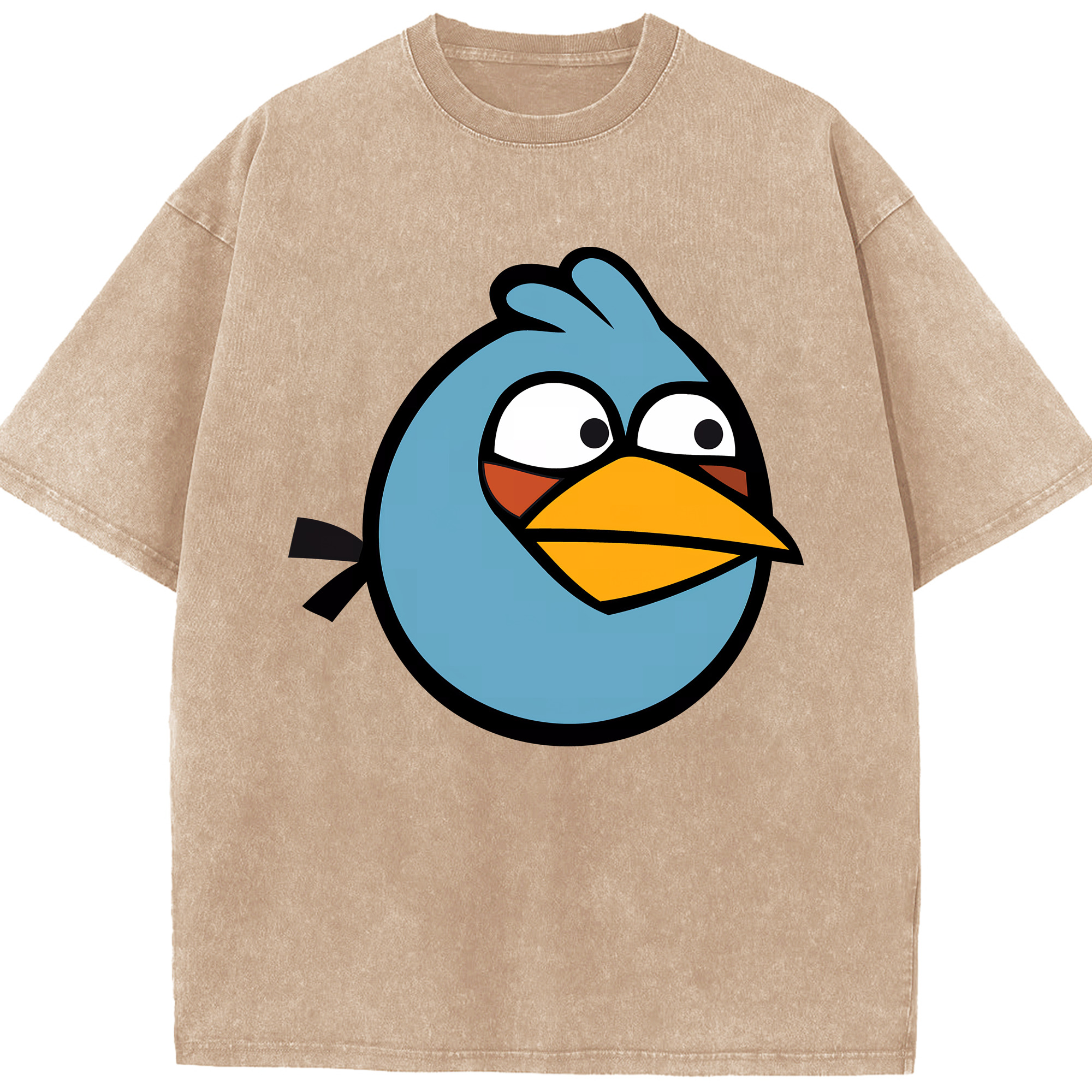 （画像用） Angry Birds アングリーバード 綿100% ヴィンテージ風 半袖Tシャツ（フロントプリント）