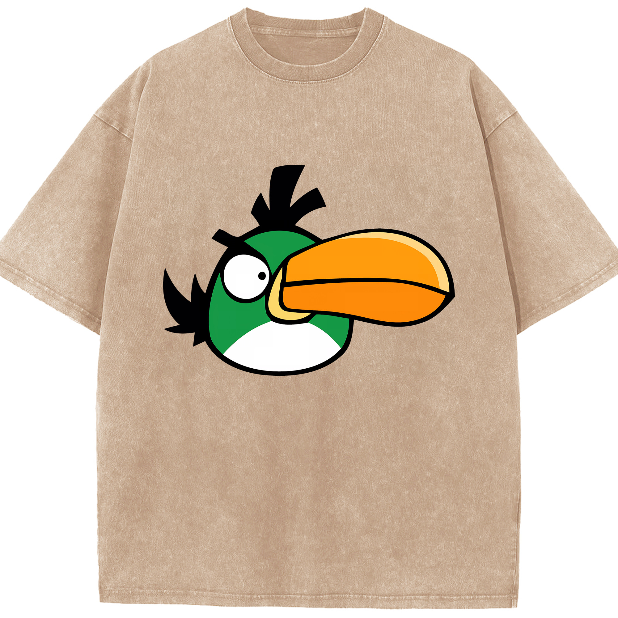 （画像用） Angry Birds アングリーバード 綿100% ヴィンテージ風 半袖Tシャツ（フロントプリント）