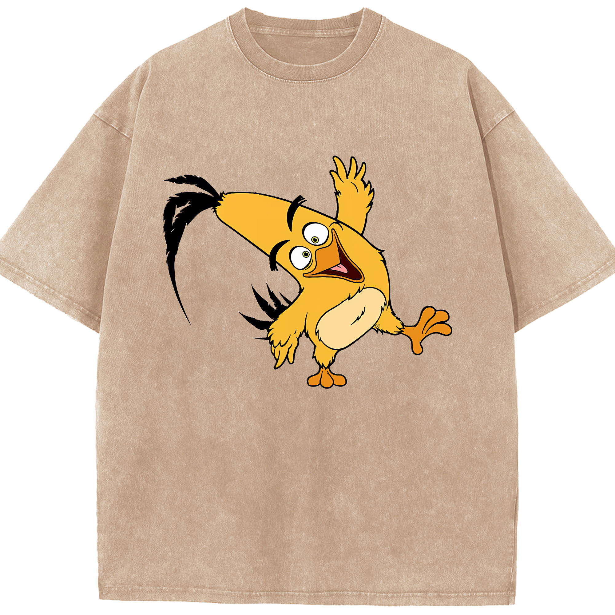 （画像用） Angry Birds アングリーバード 綿100% ヴィンテージ風 半袖Tシャツ（フロントプリント）