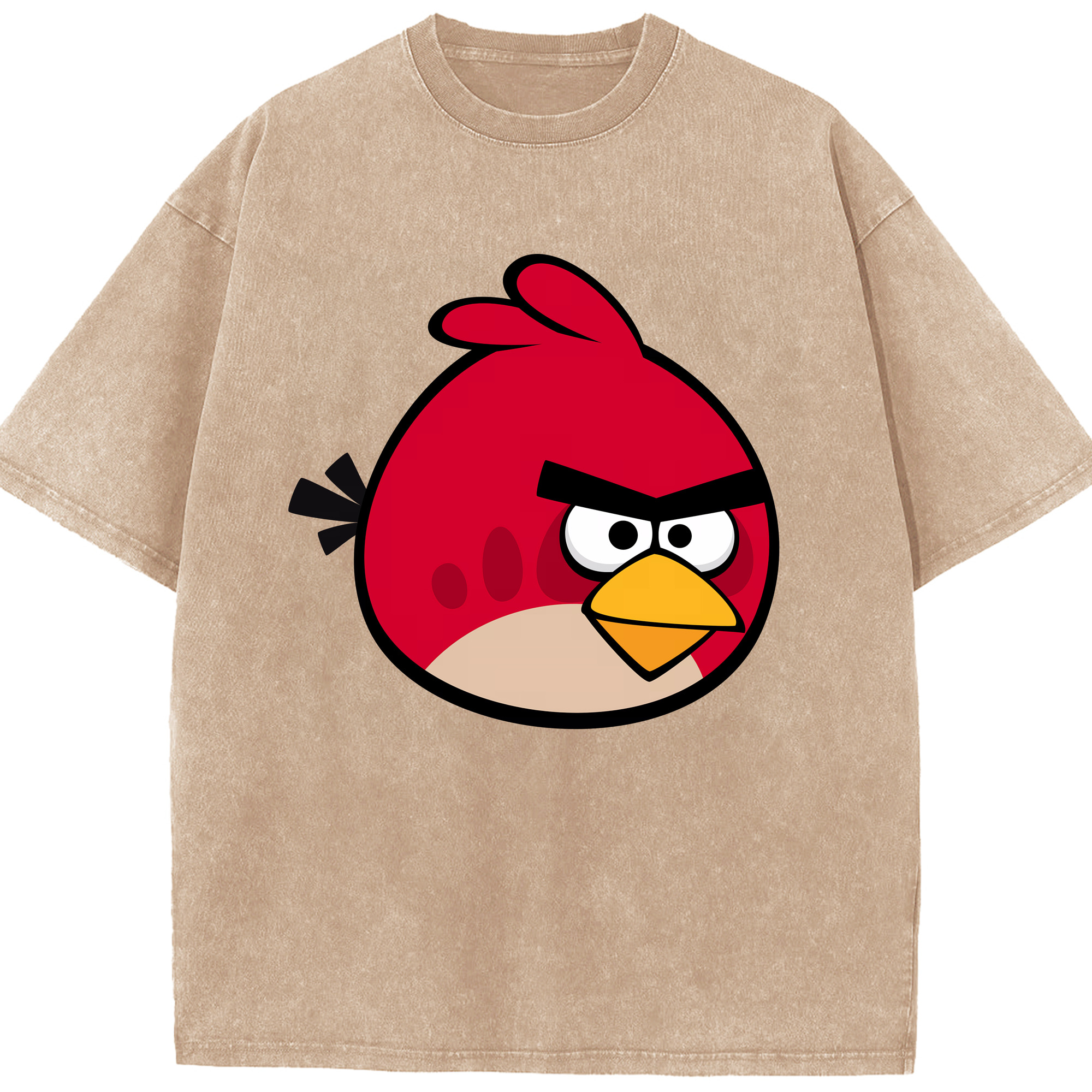 （画像用） Angry Birds アングリーバード 綿100% ヴィンテージ風 半袖Tシャツ（フロントプリント）