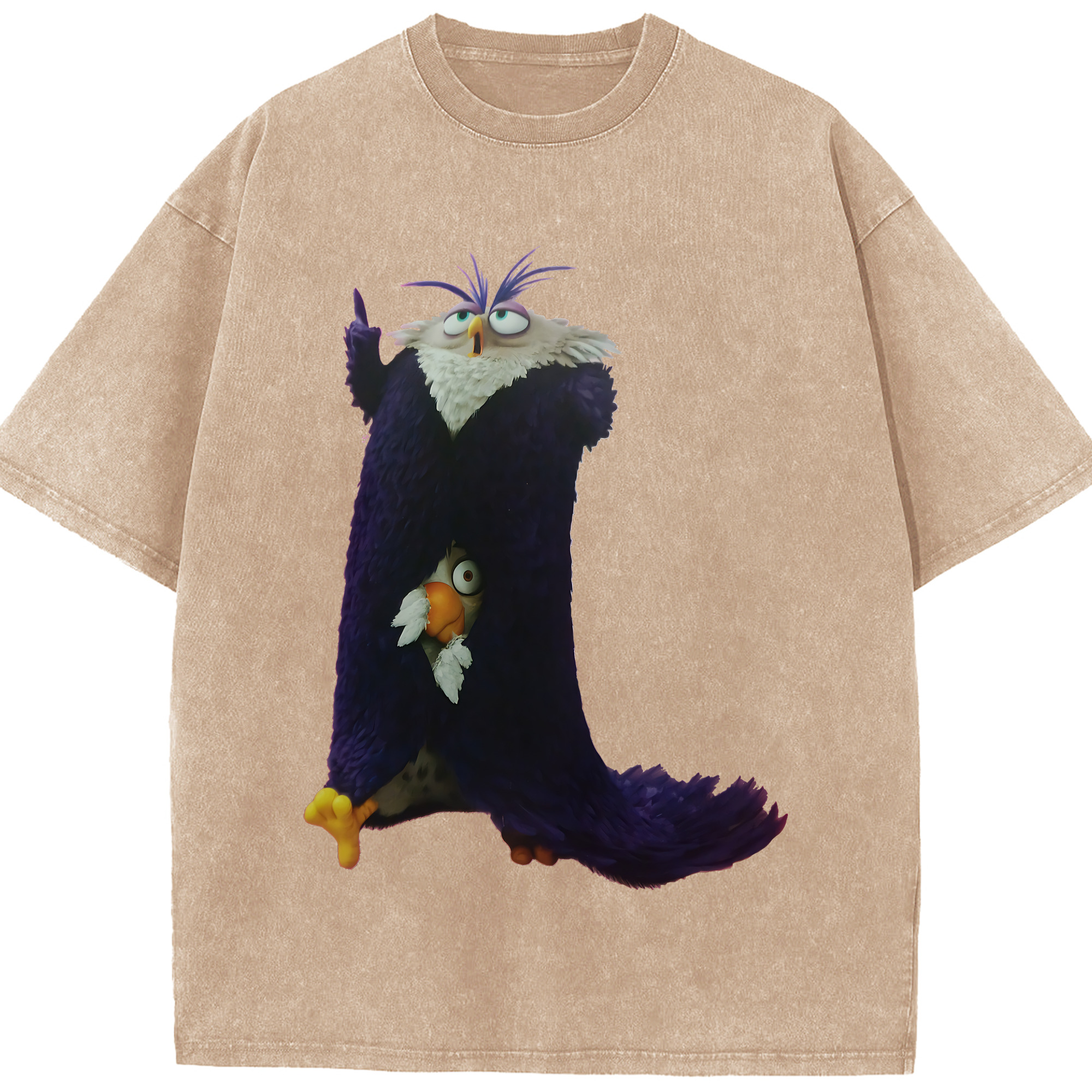 （画像用） Angry Birds アングリーバード 綿100% ヴィンテージ風 半袖Tシャツ（フロントプリント）