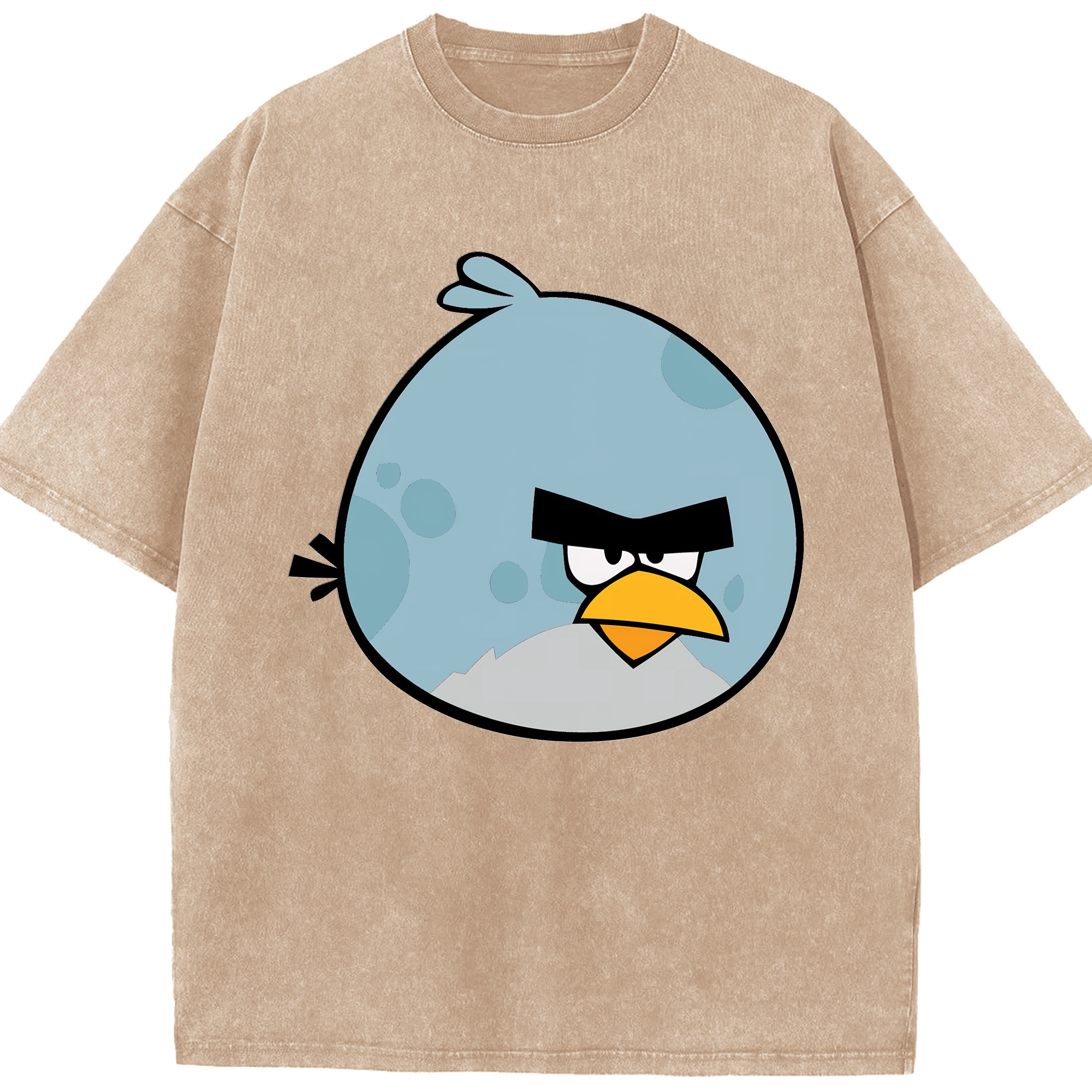 （画像用） Angry Birds アングリーバード 綿100% ヴィンテージ風 半袖Tシャツ（フロントプリント）