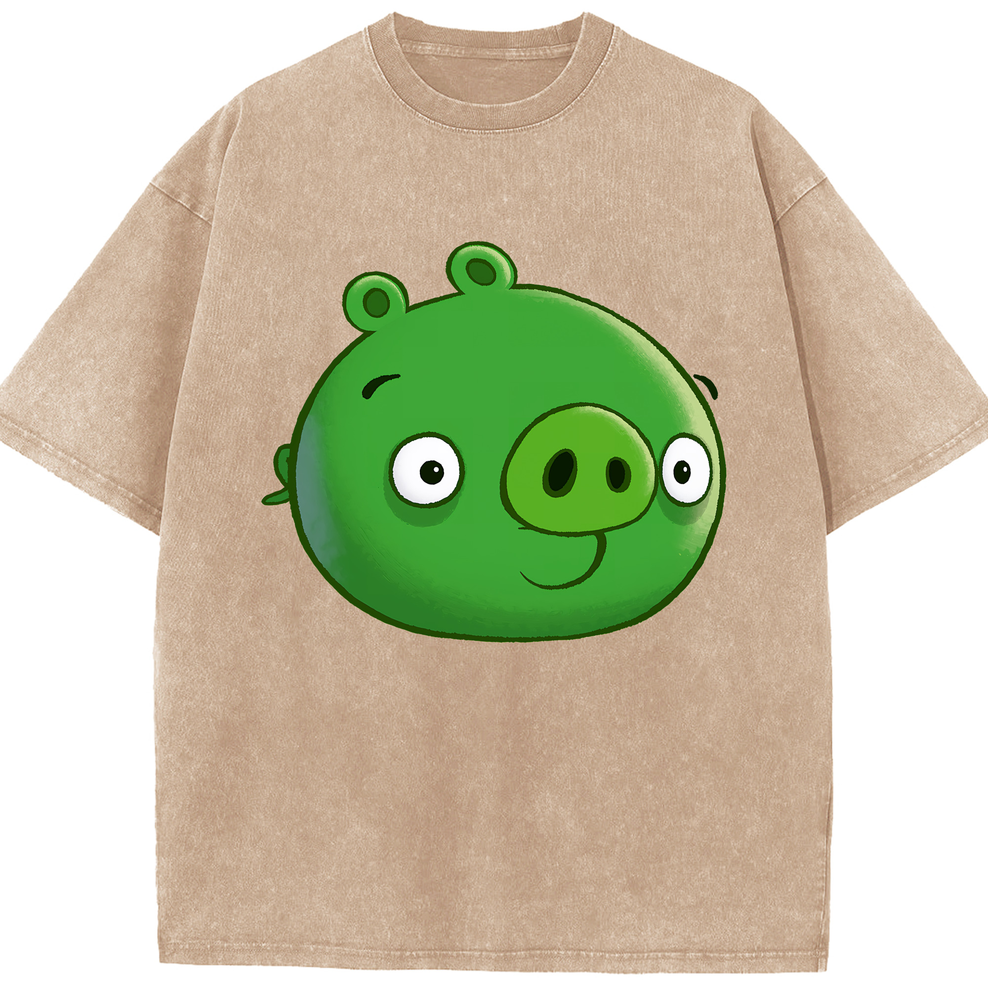（画像用） Angry Birds アングリーバード 綿100% ヴィンテージ風 半袖Tシャツ（フロントプリント）