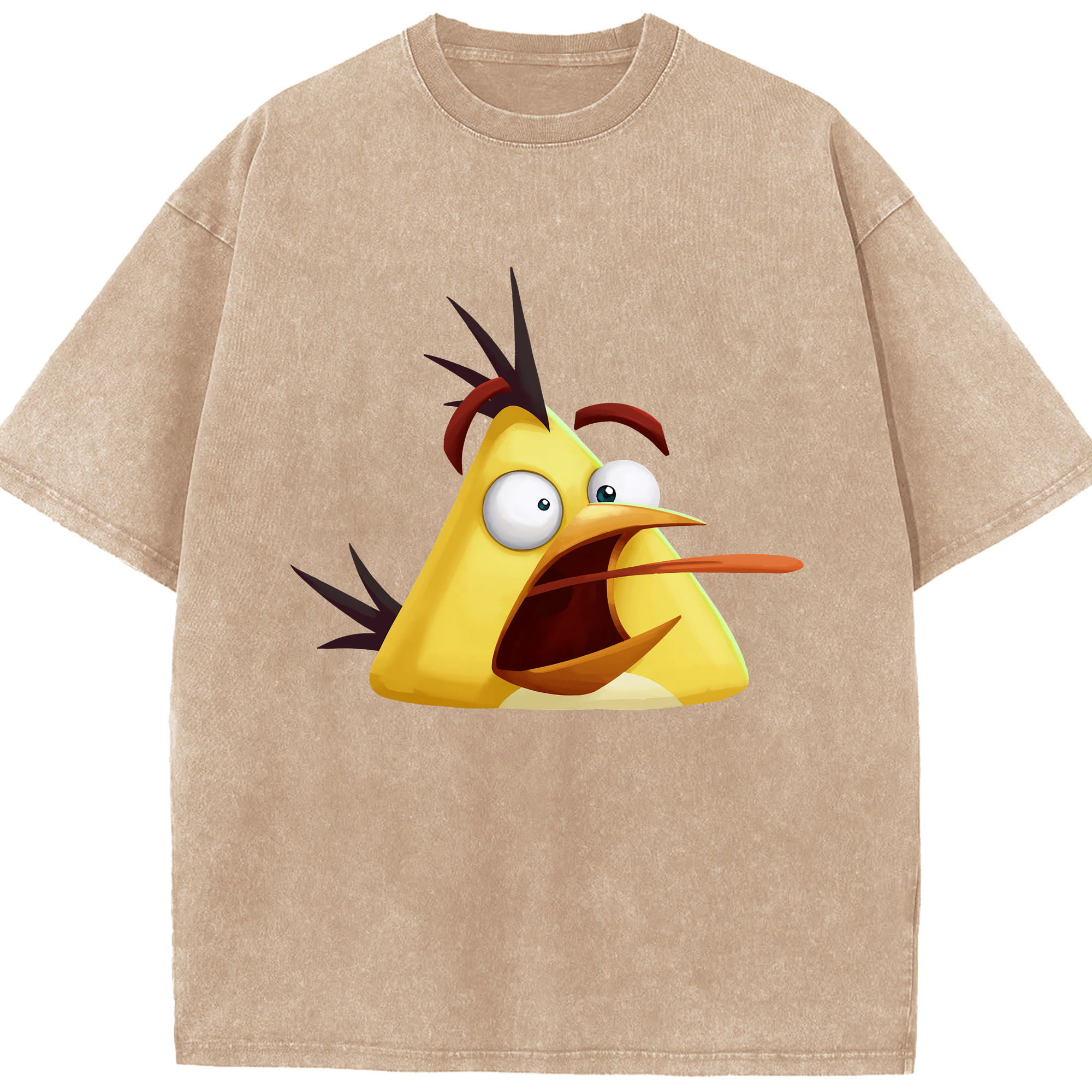 （画像用） Angry Birds アングリーバード 綿100% ヴィンテージ風 半袖Tシャツ（フロントプリント）