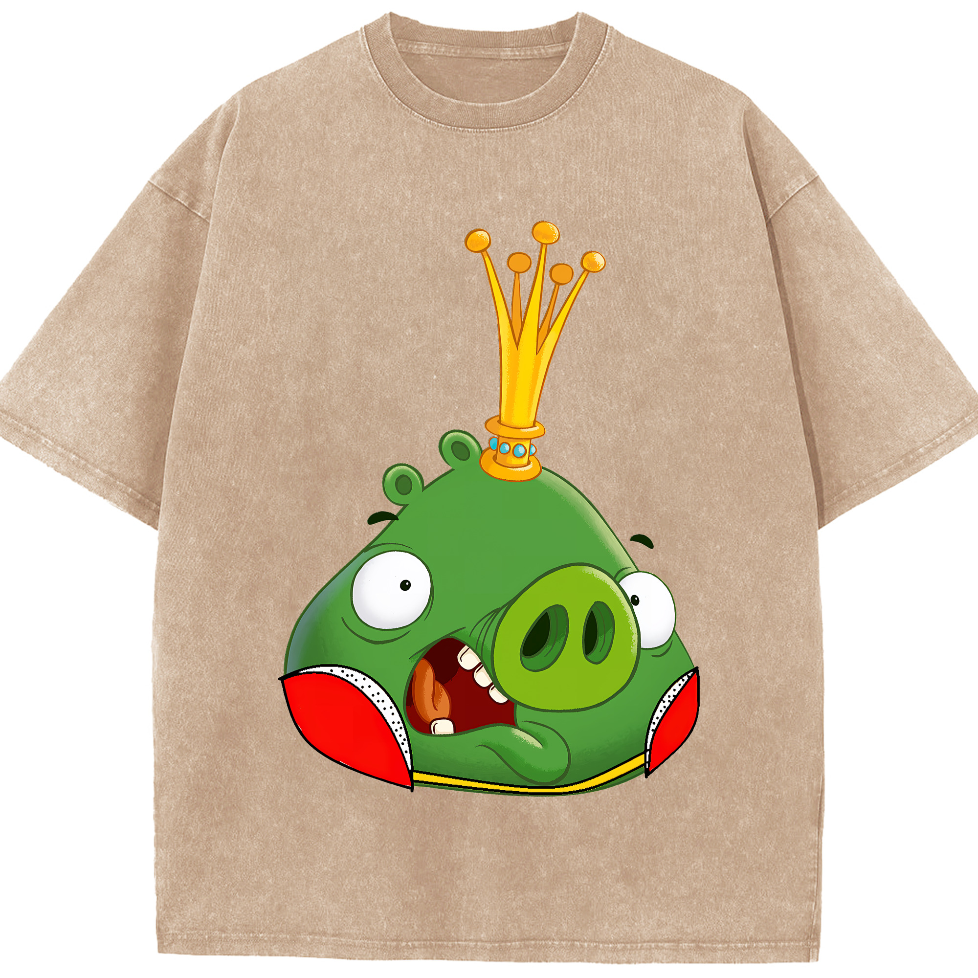 （画像用） Angry Birds アングリーバード 綿100% ヴィンテージ風 半袖Tシャツ（フロントプリント）