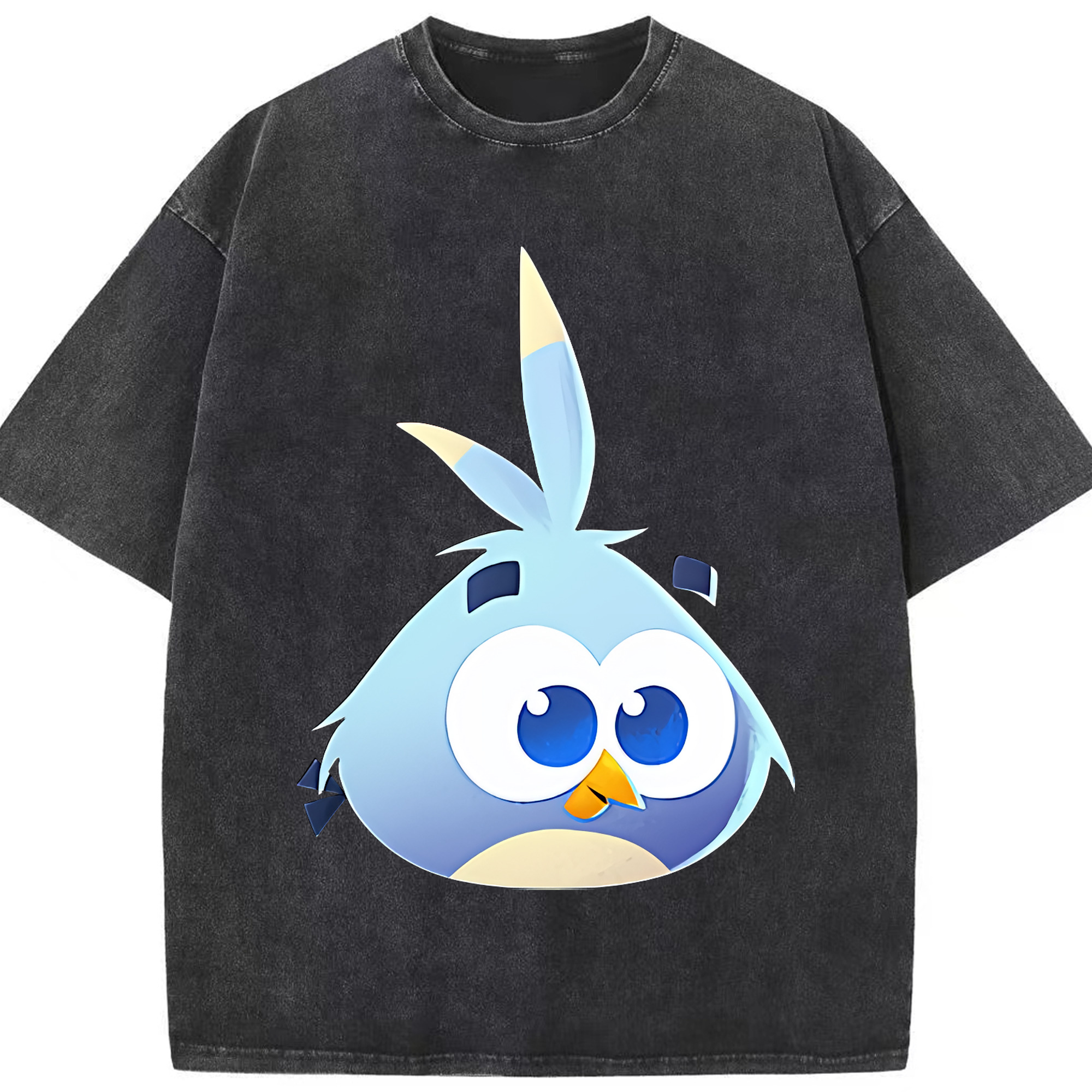 （画像用） Angry Birds アングリーバード 綿100% ヴィンテージ風 半袖Tシャツ（フロントプリント）