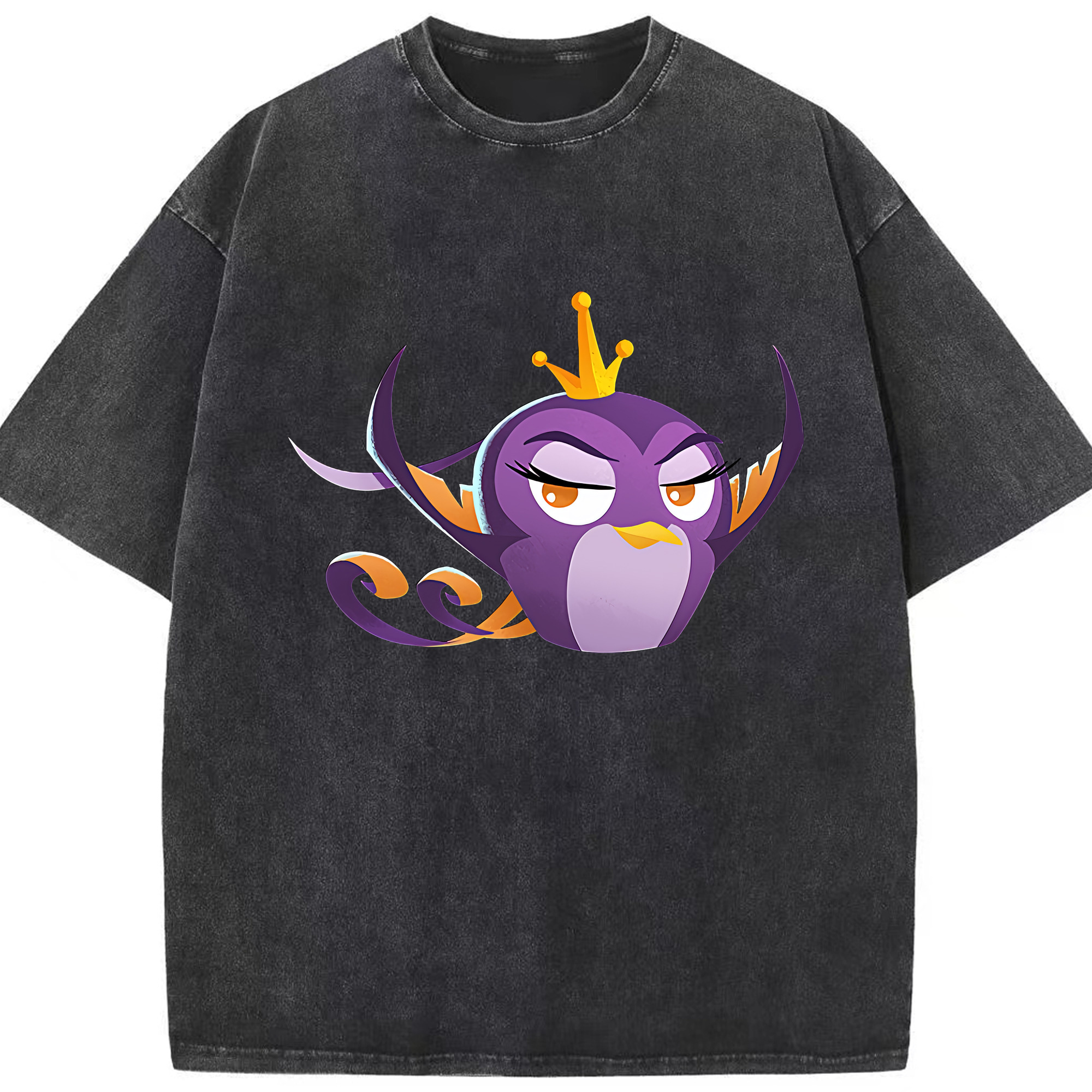 （画像用） Angry Birds アングリーバード 綿100% ヴィンテージ風 半袖Tシャツ（フロントプリント）