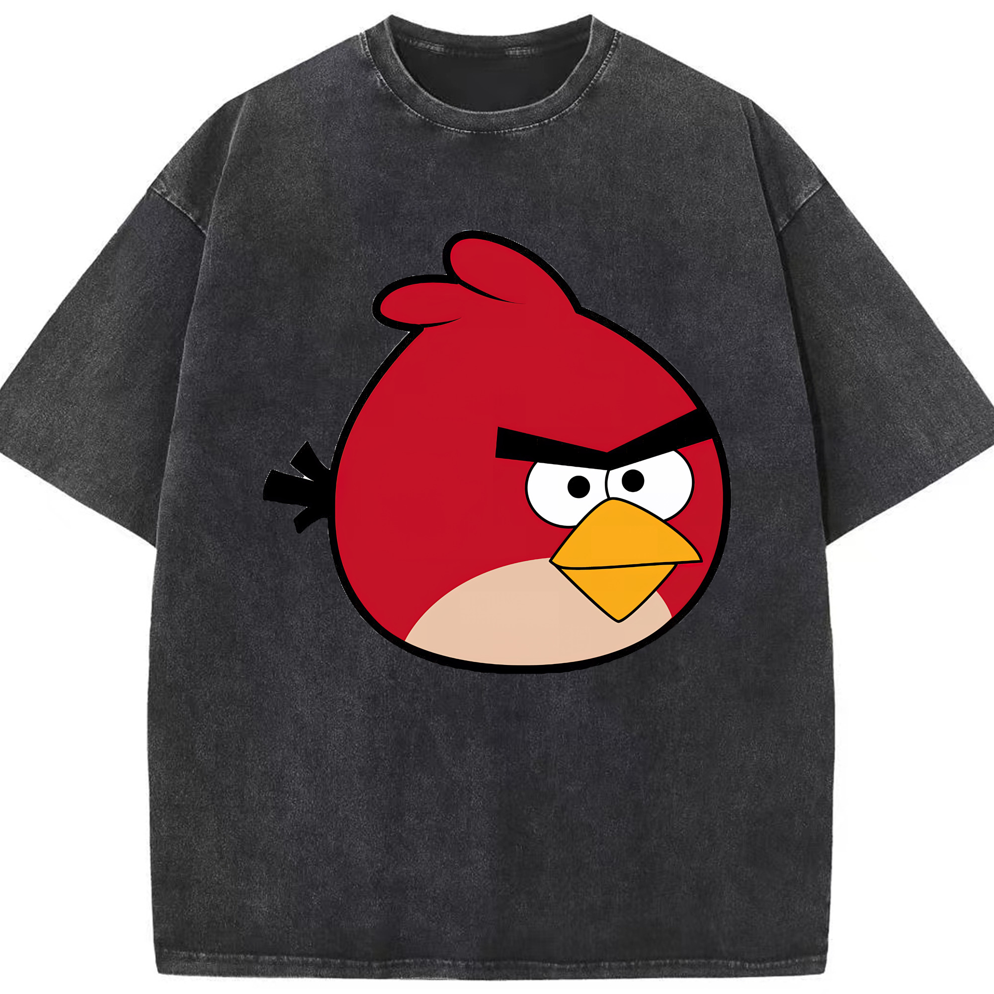 （画像用） Angry Birds アングリーバード 綿100% ヴィンテージ風 半袖Tシャツ（フロントプリント）