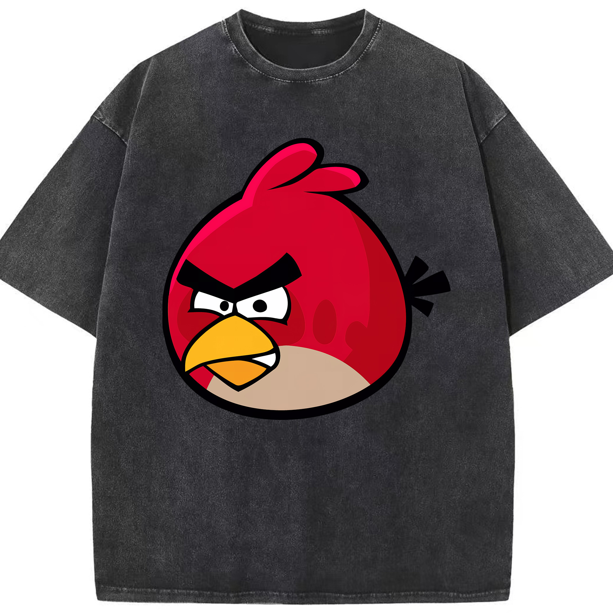 （画像用） Angry Birds アングリーバード 綿100% ヴィンテージ風 半袖Tシャツ（フロントプリント）